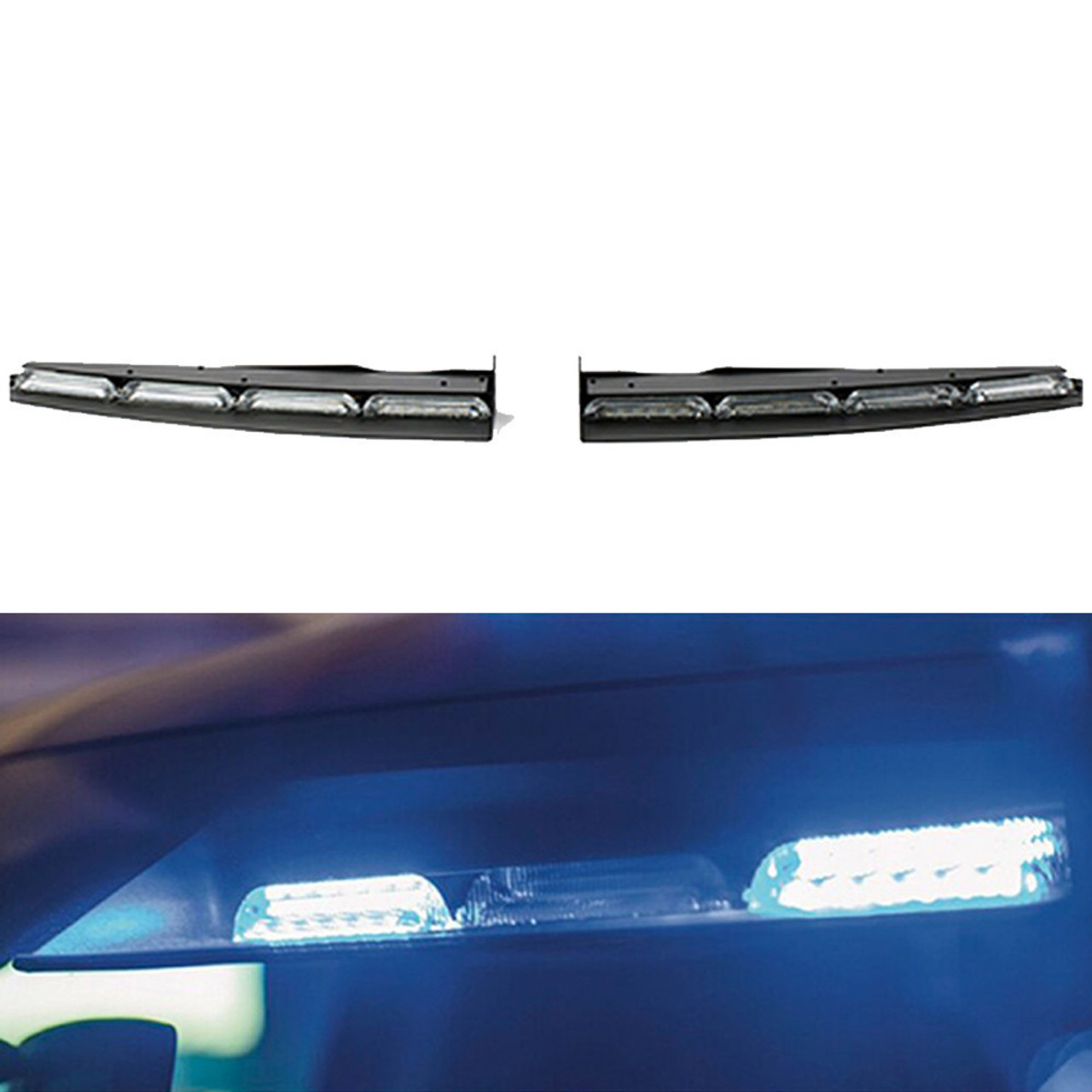 CLOSE OUT - Brooking Industries - EVL12-DD-1RB2W - Front Facing Interior Lightbar Warning System For 2018+ Dodge Durango