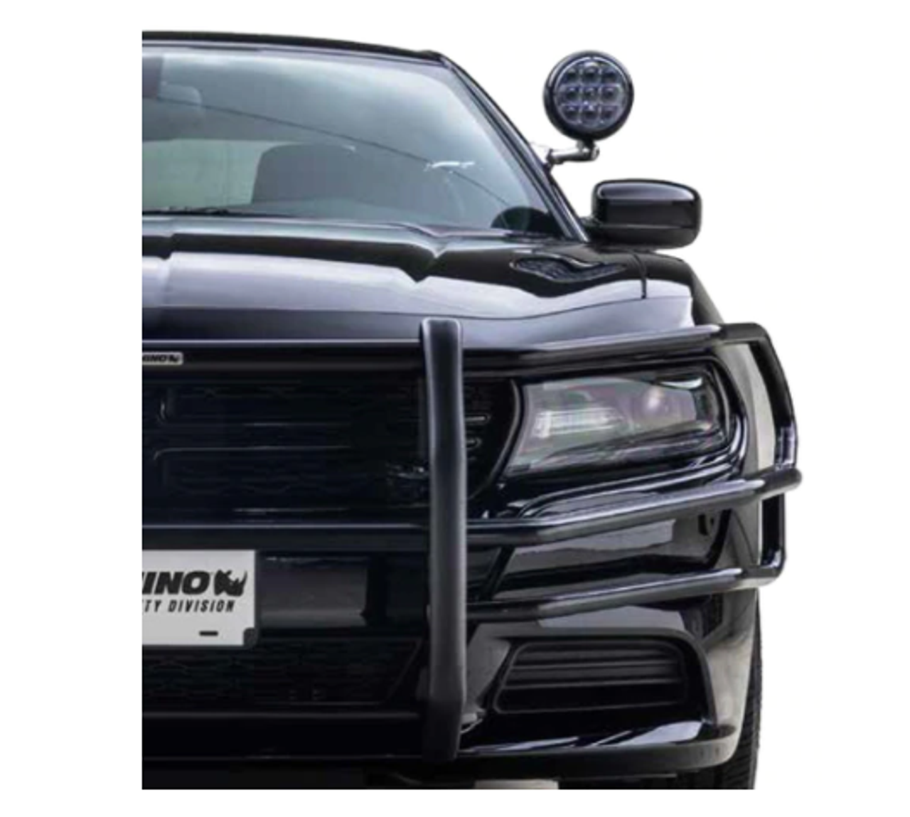 GO RHINO Dodge Charger 2015-2024 Push Bumper, 5000 Series, Heavy Duty Brush Guard Wrap Only, Textured