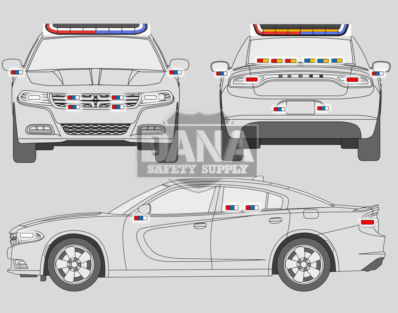 New 2023 Gray Dodge Charger PPV V8 RWD ready to be built as a Marked Patrol Package Police Pursuit Car (Emergency Lighting, Siren, Controller, Partition, Window Bars, etc.), + Delivery, G2