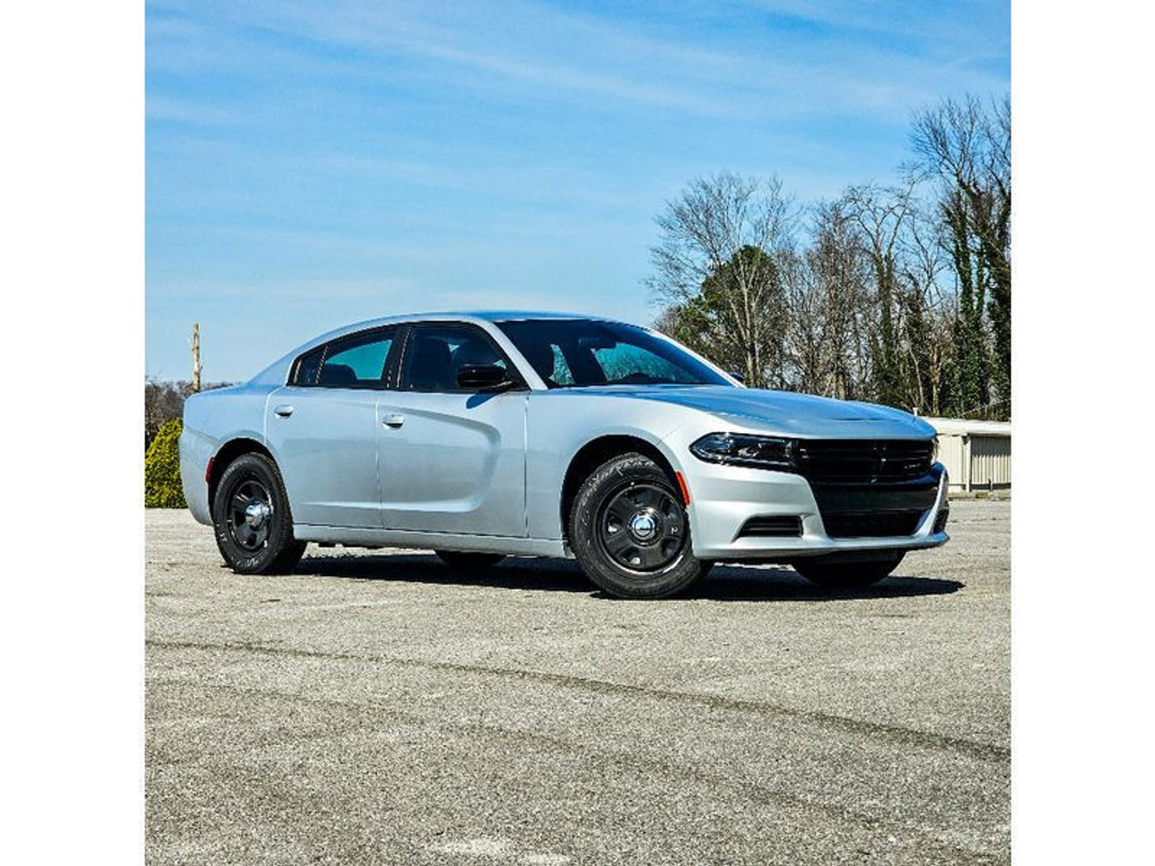 New 2023 Silver Dodge Charger PPV V8 RWD ready to be built as a Marked Patrol Package Police Pursuit Car (Emergency Lighting, Siren, Controller, Partition, Window Bars, etc.), + Delivery, S5