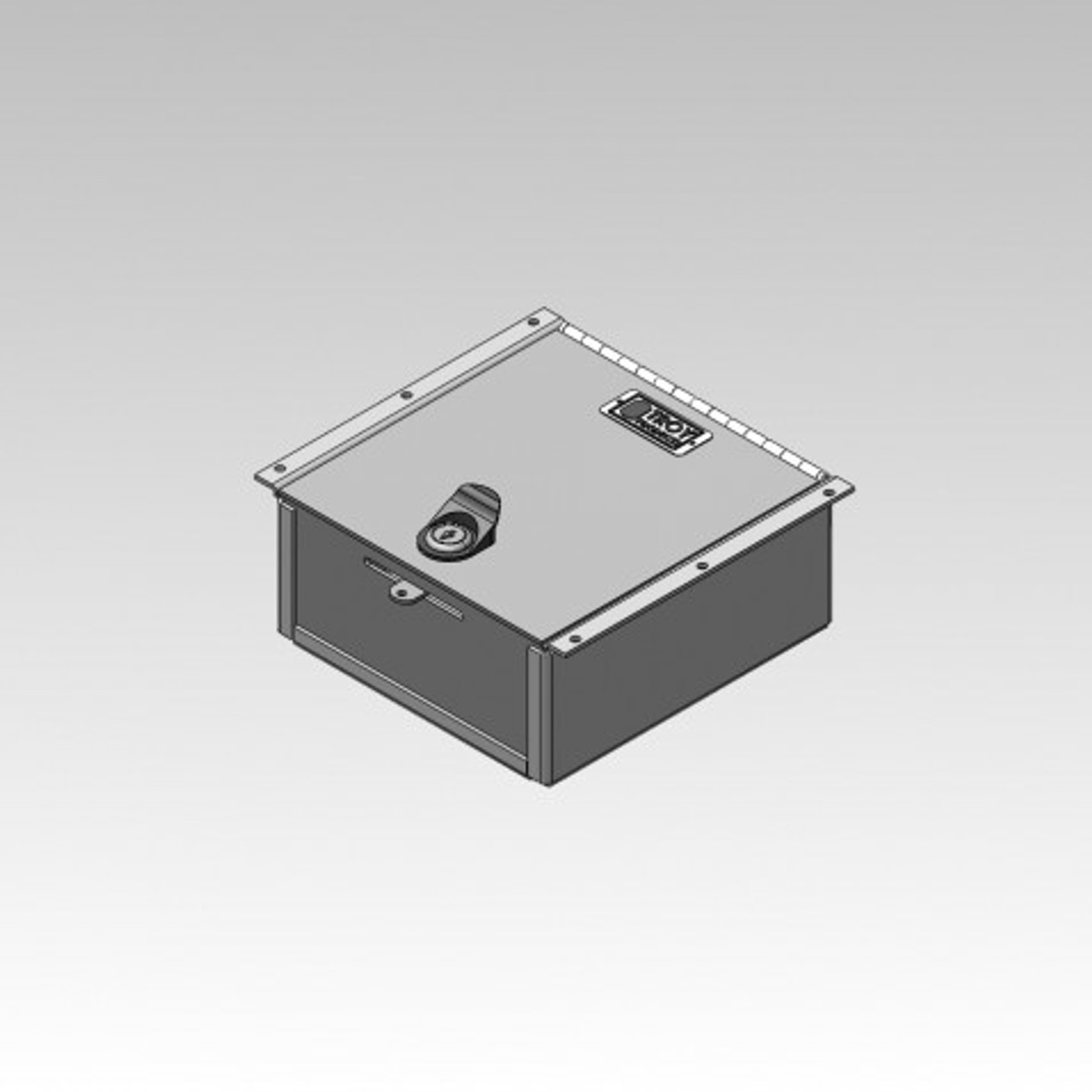 Troy AC-GUNBOX-LP Lidded, Internal Locking Low-Profile Storage Box Console Accessory