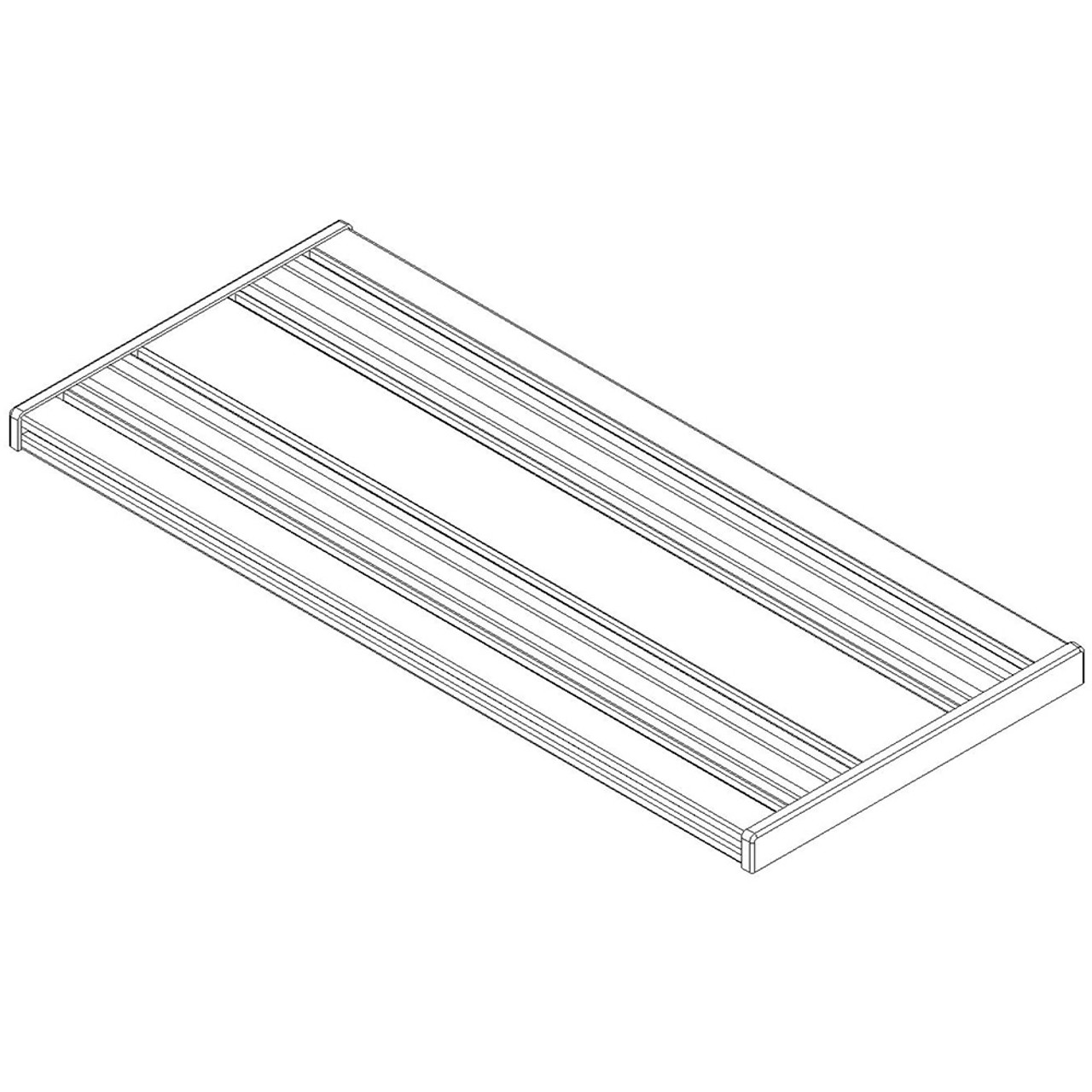 Havis C-TMW-18E 18x8 Tunnel Mount Base without Vehicle Mount