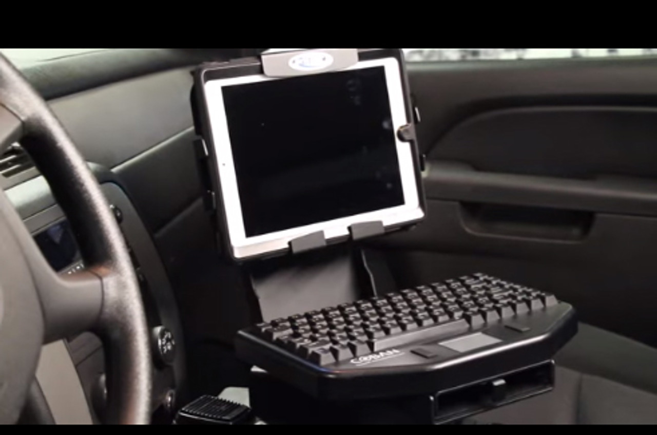 Jotto-desk Ford Explorer Law Enforcement Interceptor SUV Utility Console Tablet and Keyboard Mount TK-7 425-6277, 2013-2019, includes faceplates and filler panels