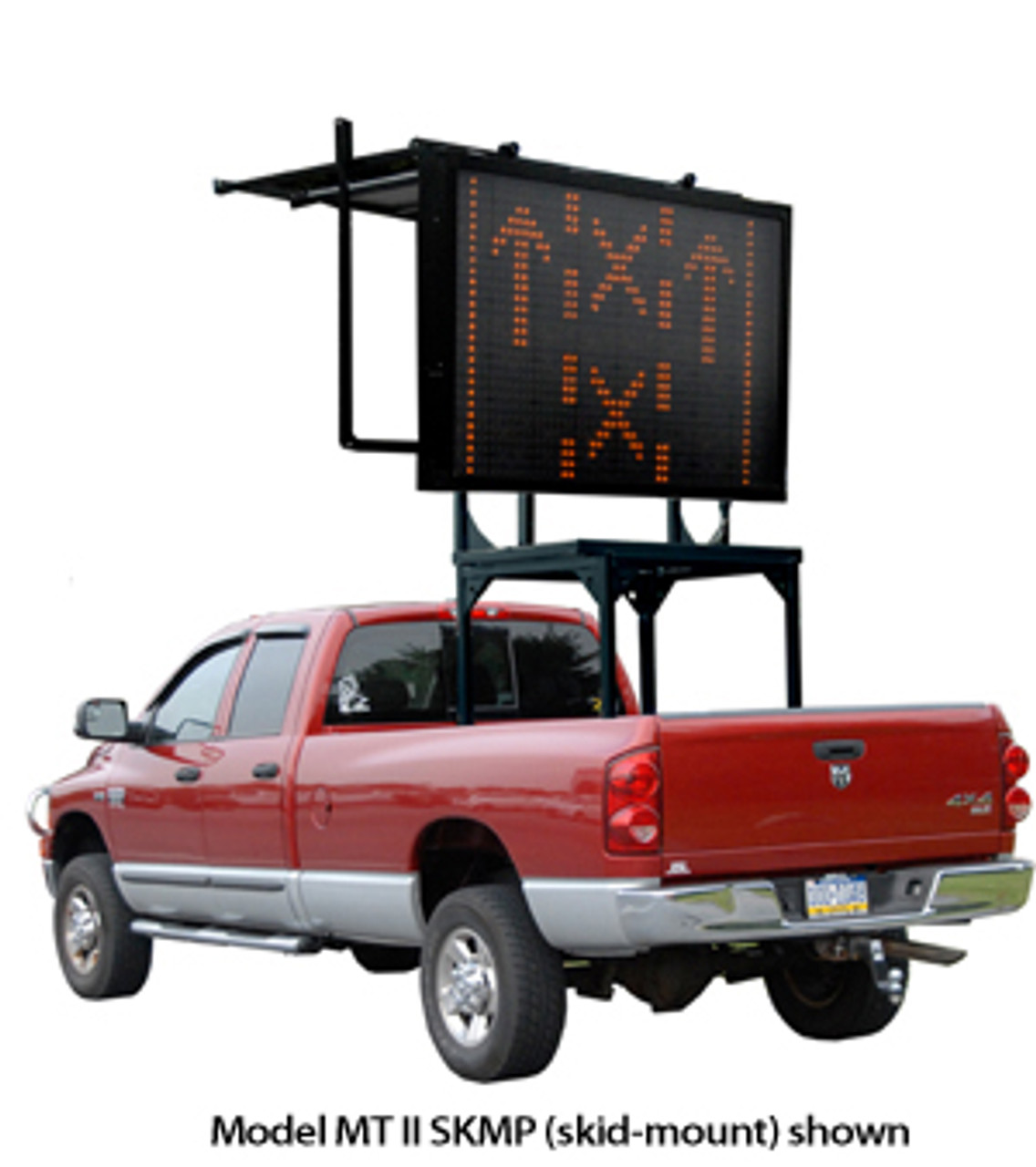 Solar Powered Vehicle Mount Silent Messenger Portable Changeable Message Board by SolarTech