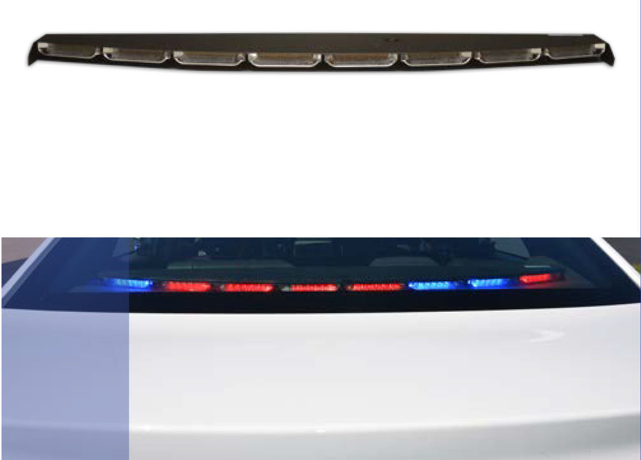 Sound Off Ford Police Interceptor Sedan Taurus N Force Rear Deck Facing Interior Led Light Bar Enfwbf Dual Color Per Light Head Includes Shroud To