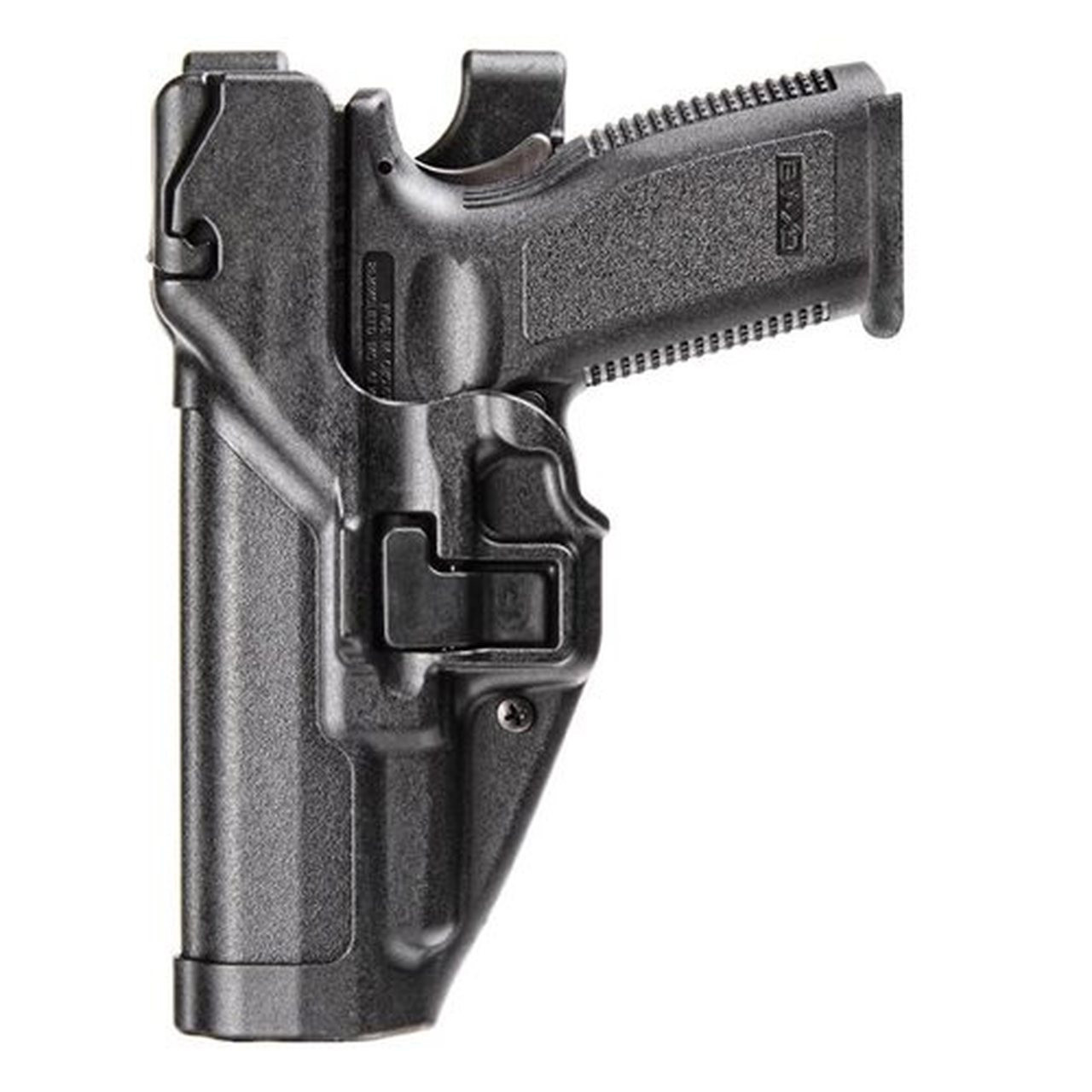 BLACKHAWK SERPA® LEVEL 3 DUTY HOLSTER, FEATURING AUTO-LOCK™ TECHNOLOGY,  Full-length holster body protects rear sights, Includes innovative Jacket  Slot Duty Belt Loop, 44H1