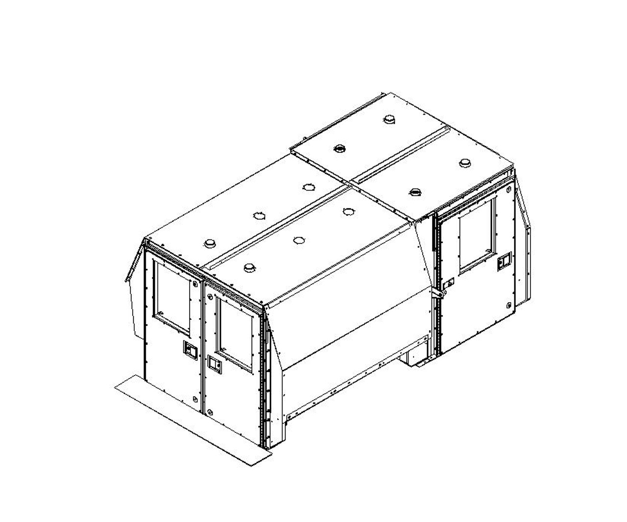 Havis KK-100-07 Door Insert for 3 Door Prisoner Transport Van