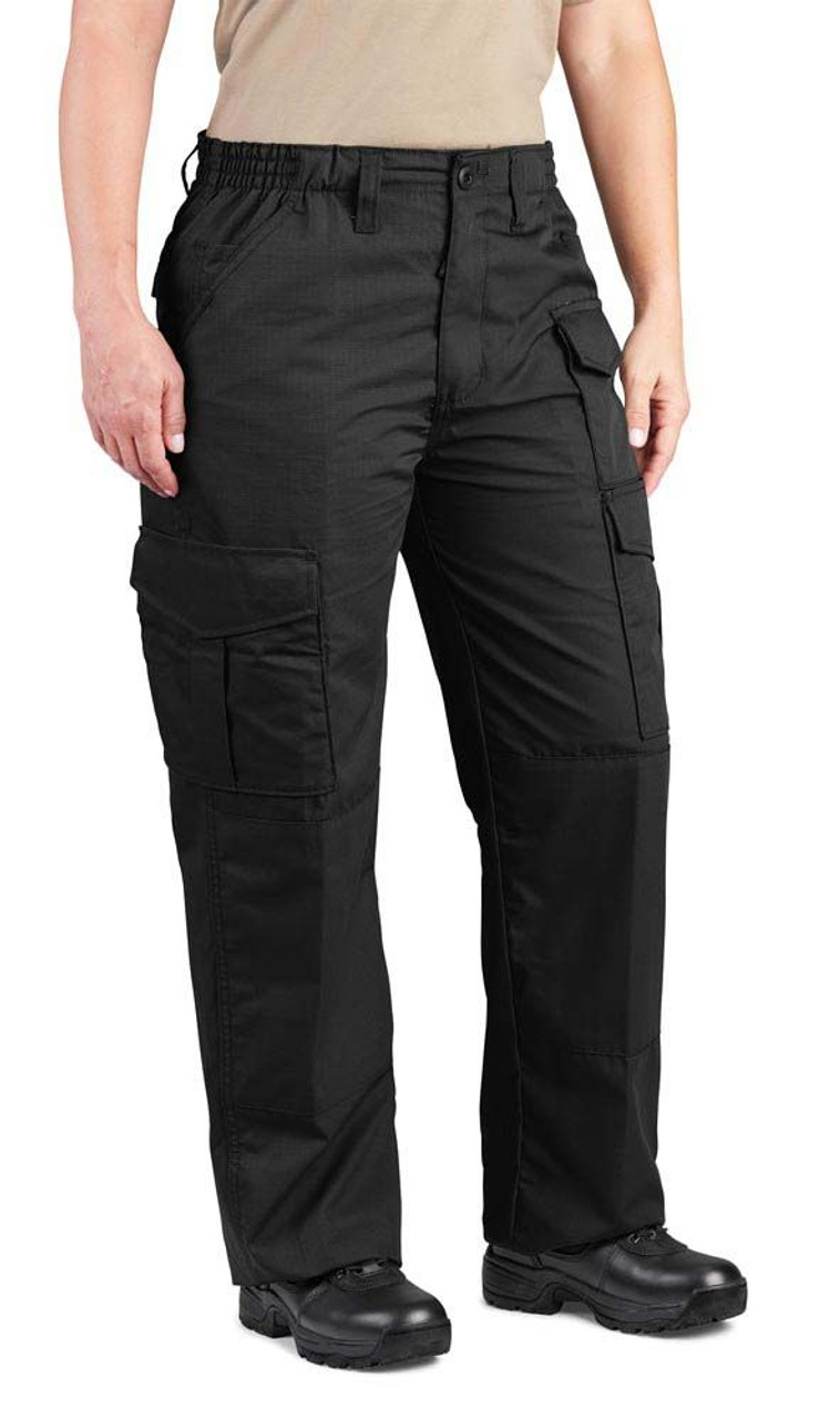 women's cotton cargo pants with pockets