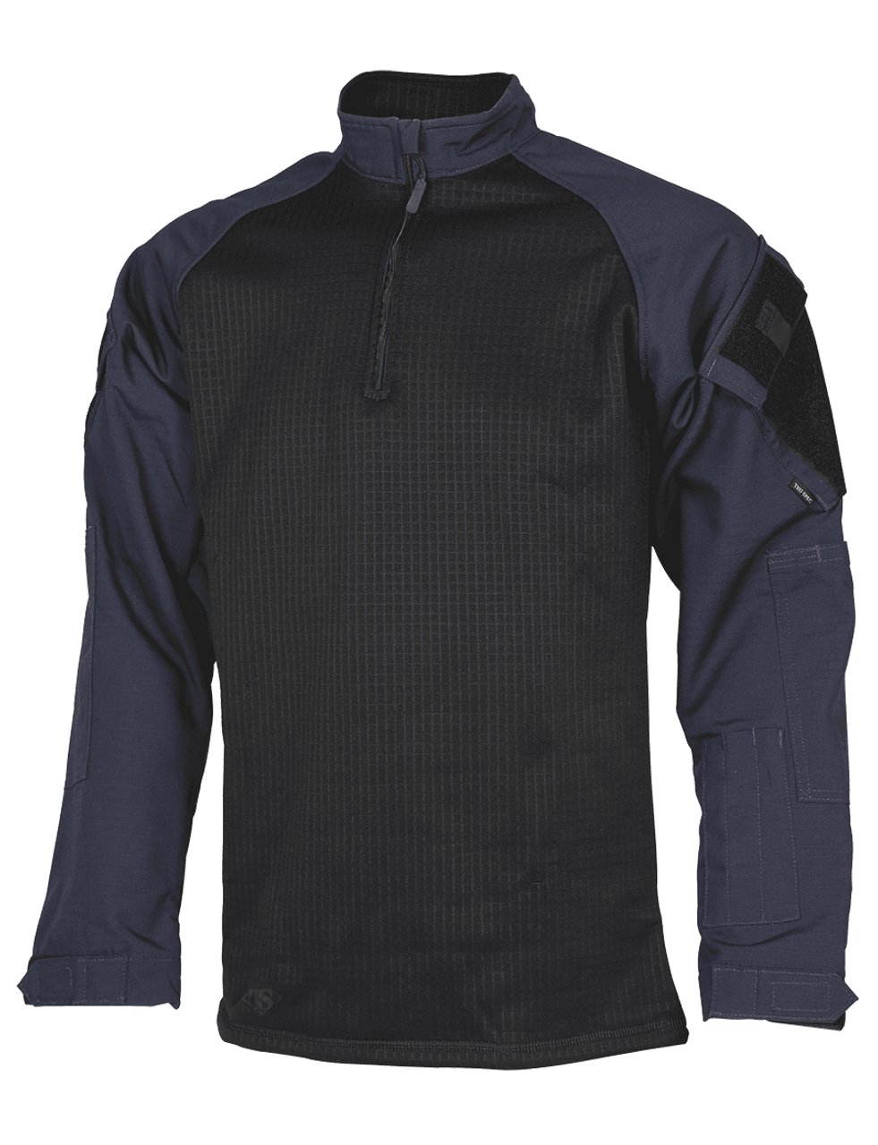 Tru-Spec TS-2588 T.R.U. Tactical Response Uniform 1/4 Zip Winter Combat Pullover Shirt, Polyester/Spandex, available in Black, Navy, and Olive Drab Green