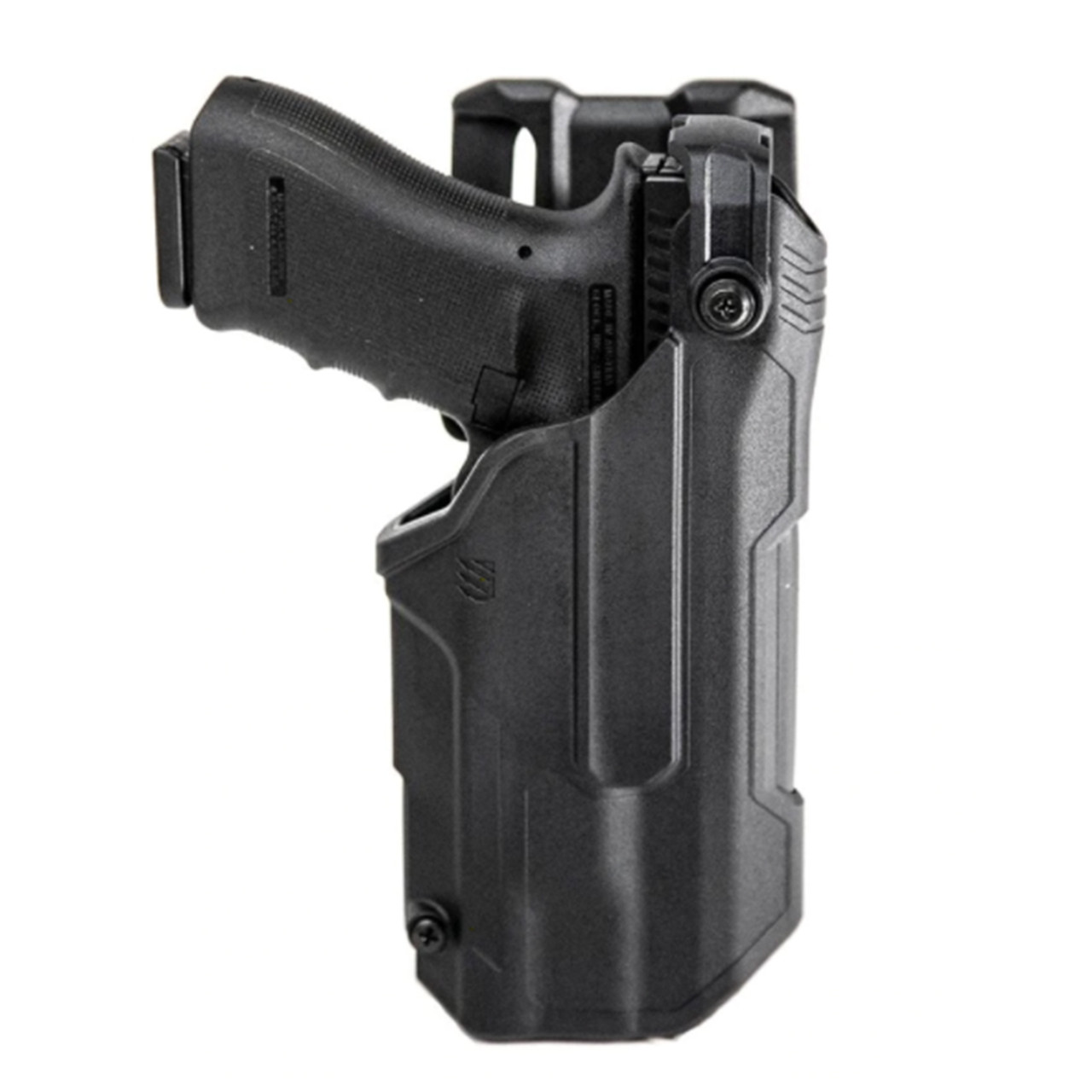 BLACKHAWK 44N6 T-SERIES L3D Light Bearing Duty Holsters with weapon option, available in Left or Right Hand Options, Black