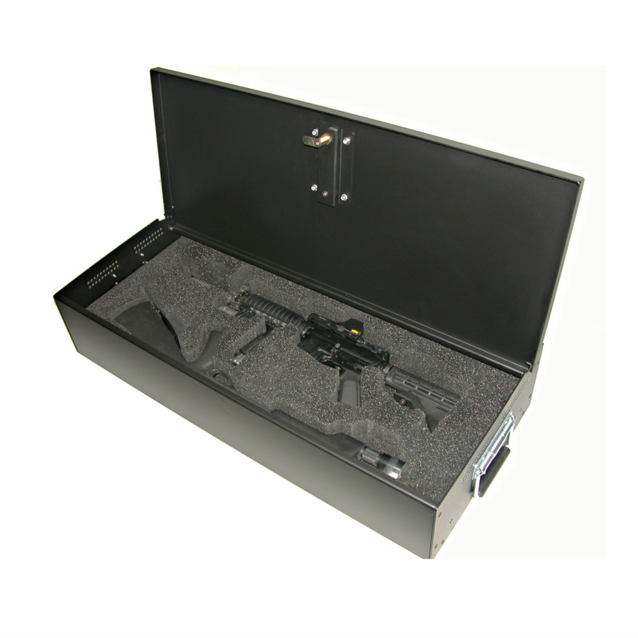 Lund Industries LGV-1636* Universal Aluminum Gun Box 36x16x7 Lift-off lid, lock options with foam available