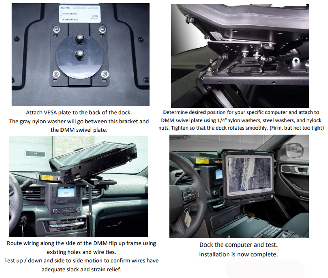 Havis C-DMM-3015 Dashboard Flip-Up Monitor or Tablet Mount, Ford Law Enforcement Interceptor Utility 2020-21