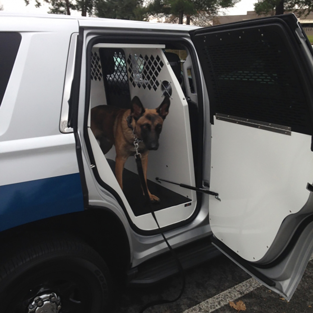 Havis K9 C23 Police K9 Dog Kennel Box Transport System For Chevy Tahoe 2015 Choose White Or Black Kit Housing With One Front Sliding Door Aluminum