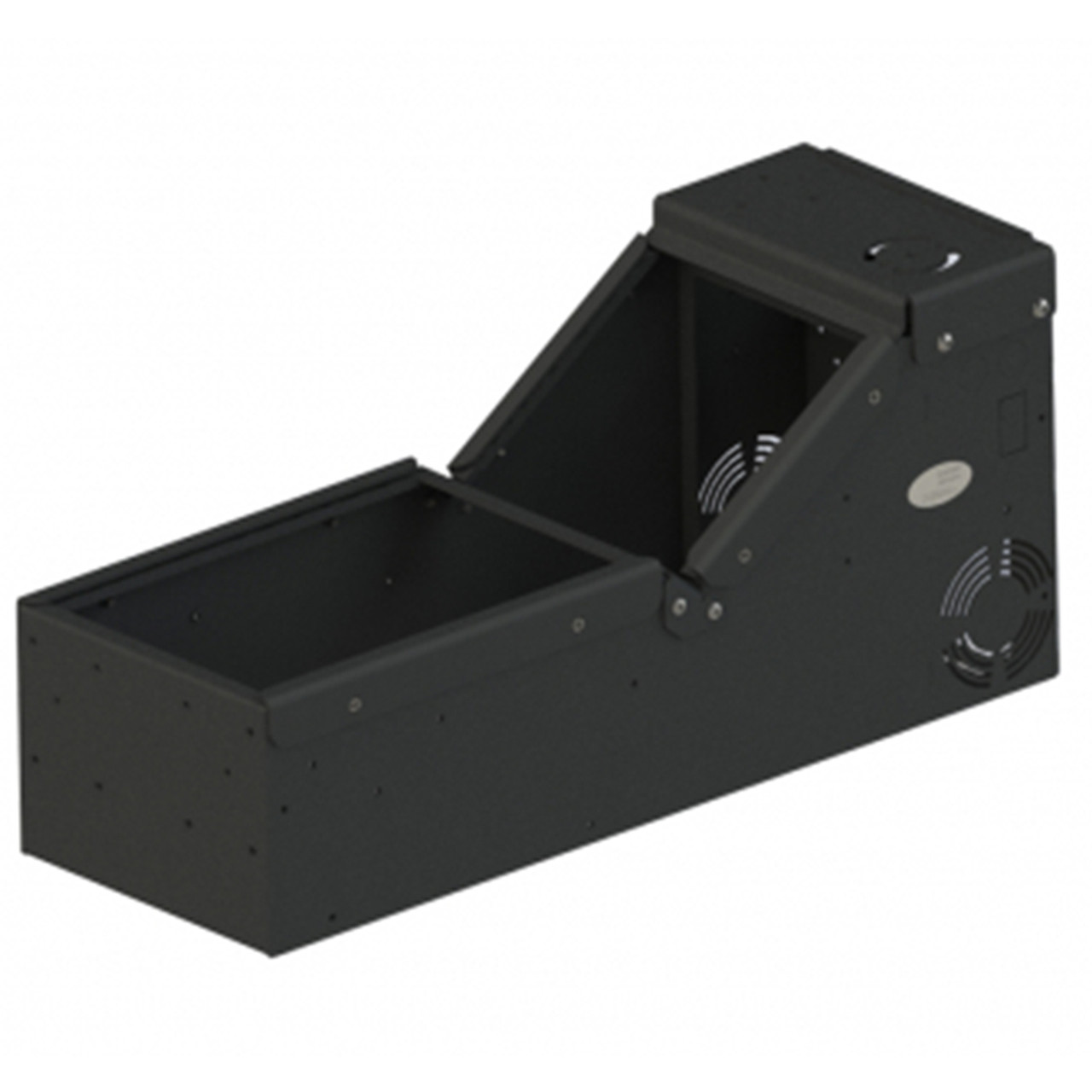 Gamber Johnson 7160-0896 Universal Sloped Front Low Profile Console Box, includes faceplates and filler panels