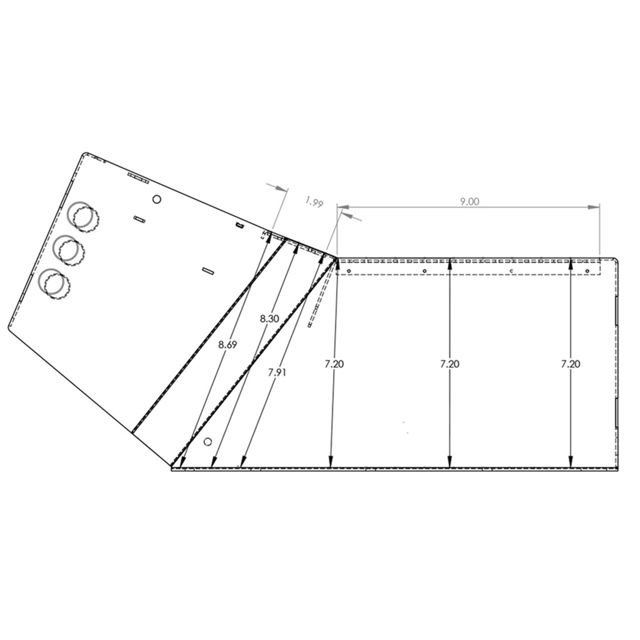 Jotto Desk 425-6482  Wide Body Integrated Pentax/Brother (IPB) Console, with Optional Floor Plate, includes faceplates and filler panels