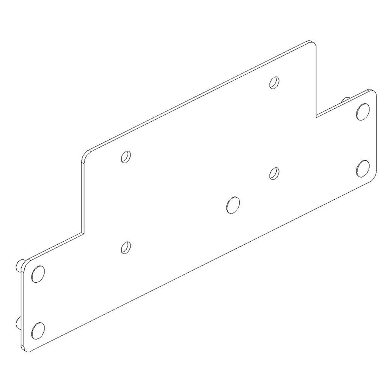 Havis C-MM-206 Monitor Adapter Plate Assembly for Patrol PC, AED Or Duratab (M-3) Rugged Tablet