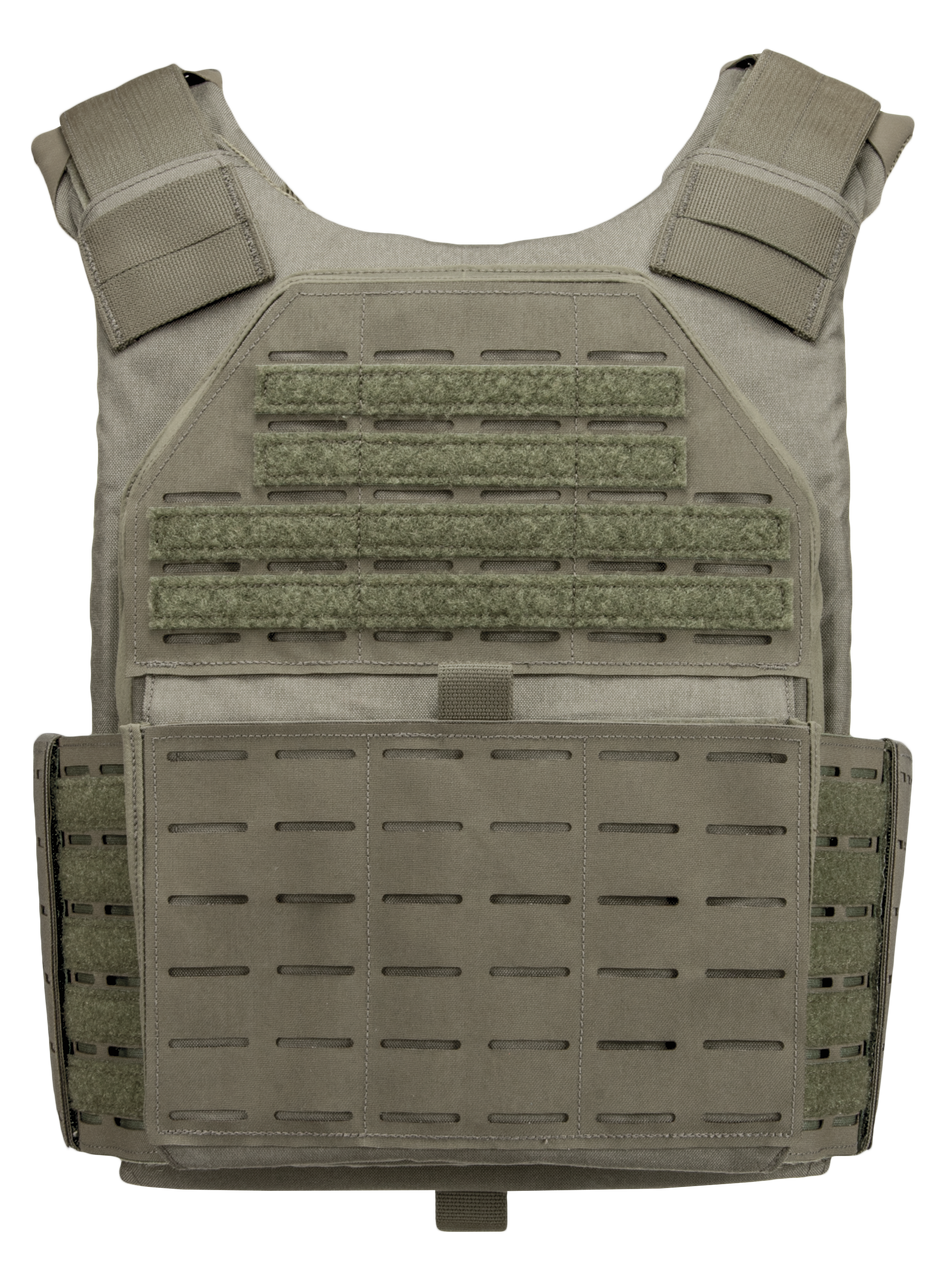 Armor Express SUA Overt Tactical Ballistic Body Armor Carrier, With a kangaroo pouch, cummerbund system that supports a multiple wrap options, Includes  NIJ Certified Level IIIA Panels (Soft Armor)