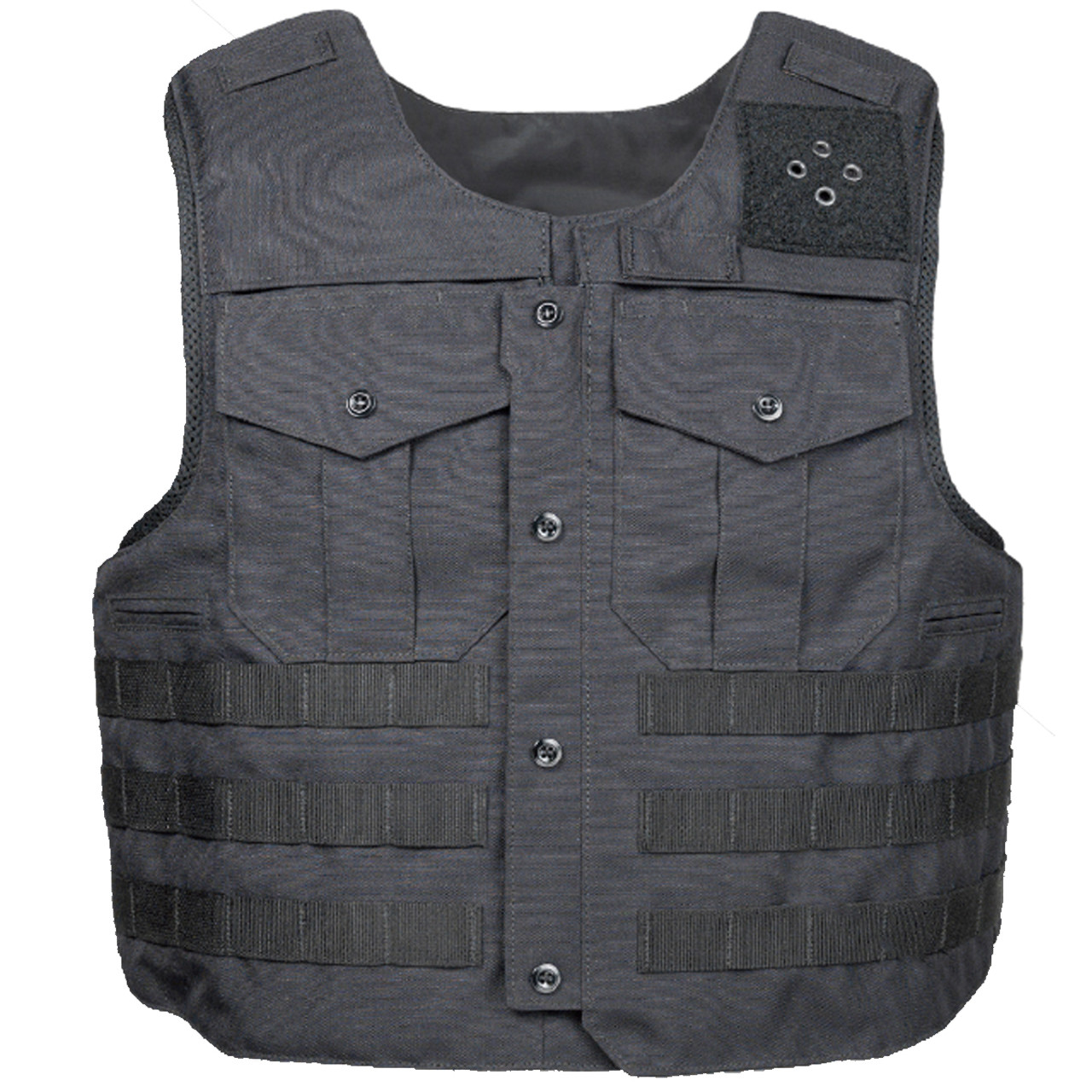 Armor Express Traverse Men's Dress  Overt Ballistic Body Armor Patrol Carrier, Front Zipper Side Opening,  Optional MOLLE Configuration, Choose Carrier or Carrier and Panels (Soft Armor), NIJ Certified - Level 2, or Level 3A Threat Level