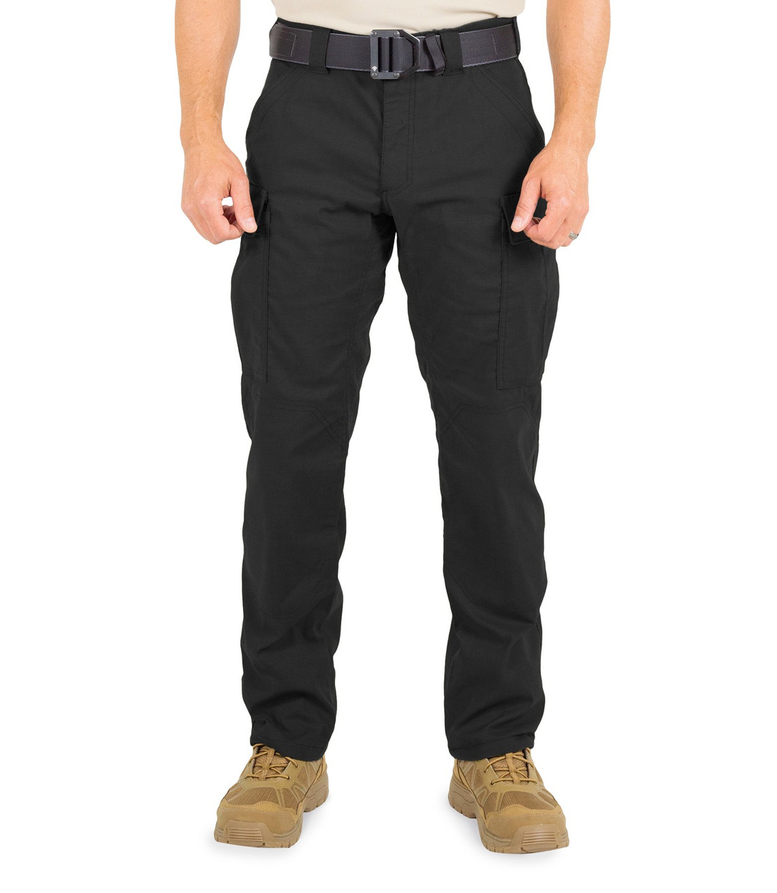 First Tactical 114012 Mens V2 BDU Pant, Stretch Waist, Polyester/Cotton, available in Black, Midnight Navy Blue, Khaki Brown, and OD Green