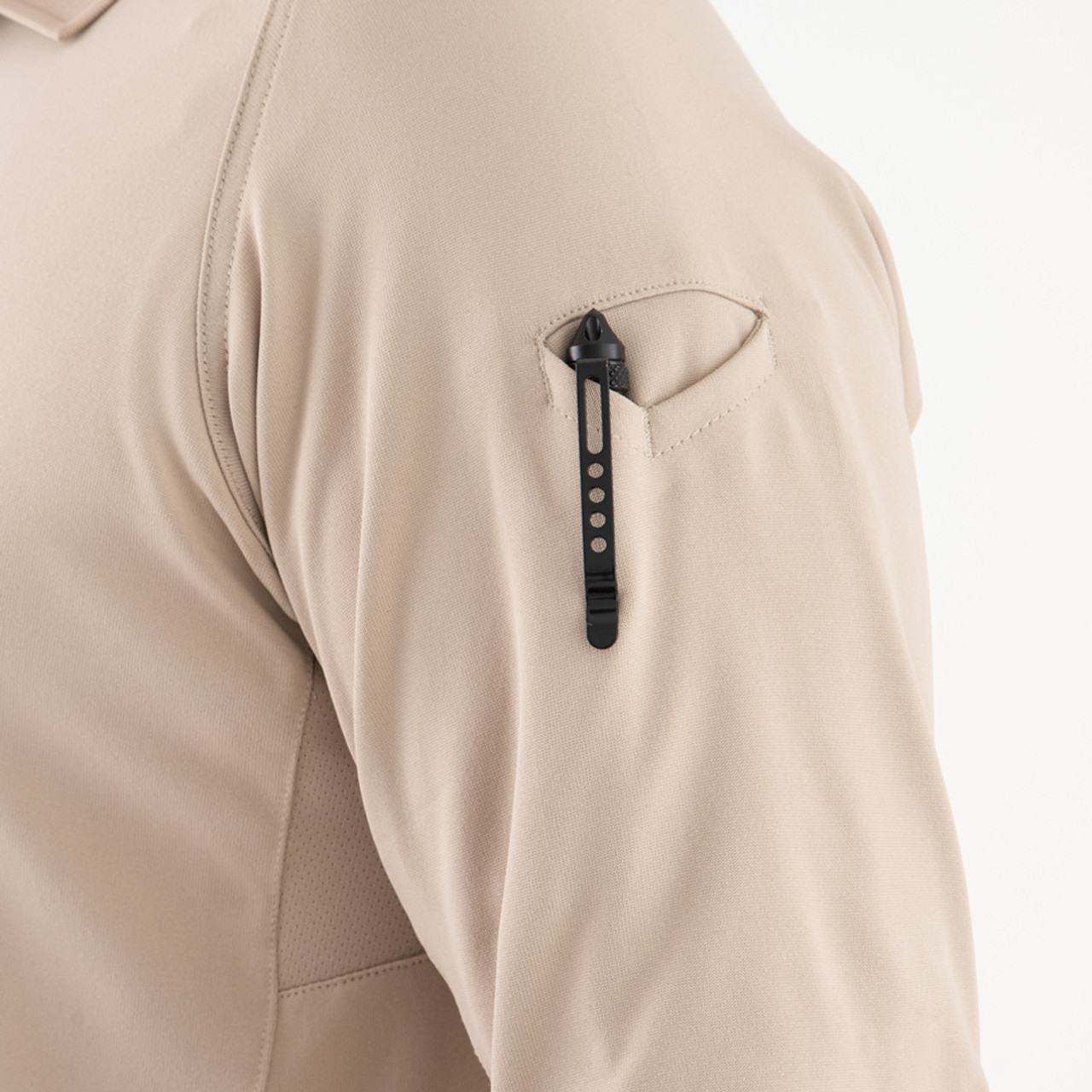 First Tactical 112509 Mens Performance Short Sleeve Polo, Uniform or Casual, Sternum Mic Loop