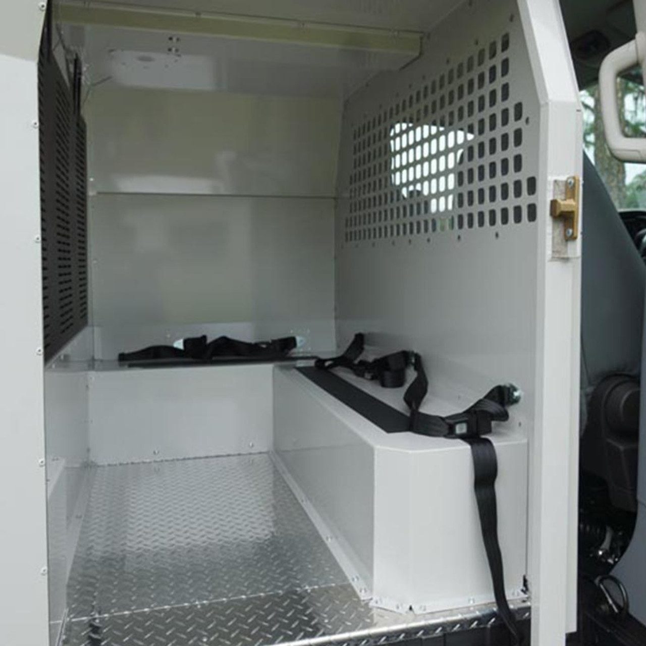 American Aluminum Dodge Promaster Inmate Transport Modular System, Standard Length, with Compartment Options