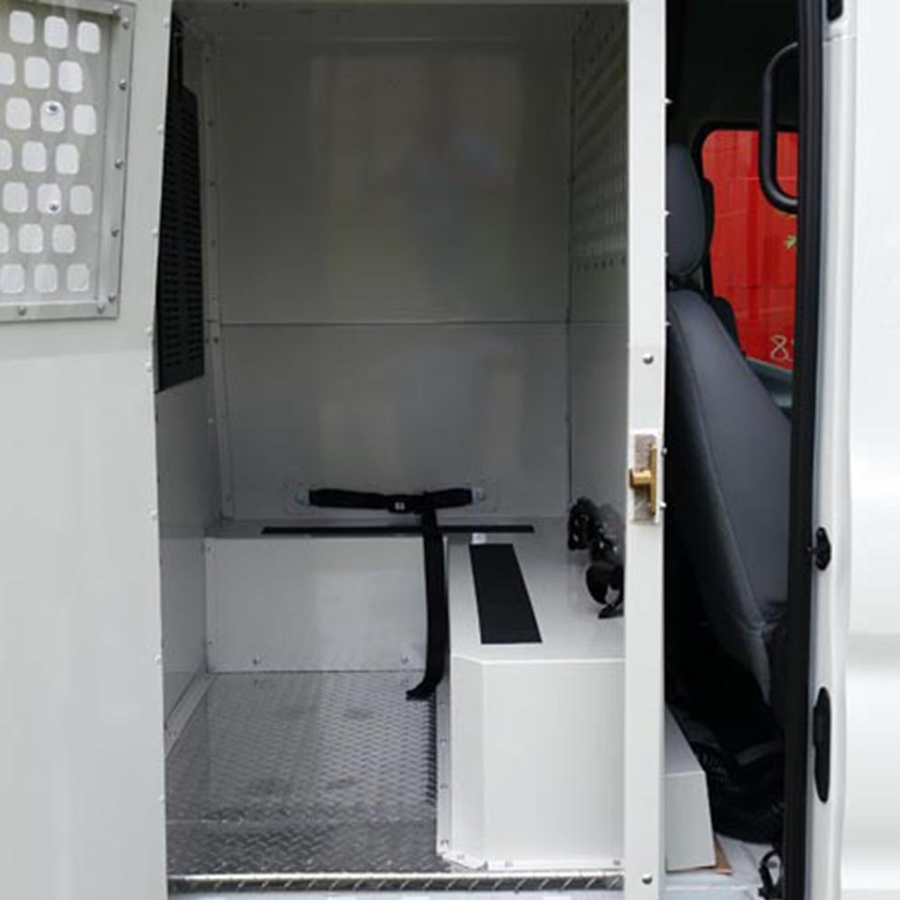 American Aluminum Chevy Express Van Inmate Transport Modular System, Extended Length, with Compartment Options