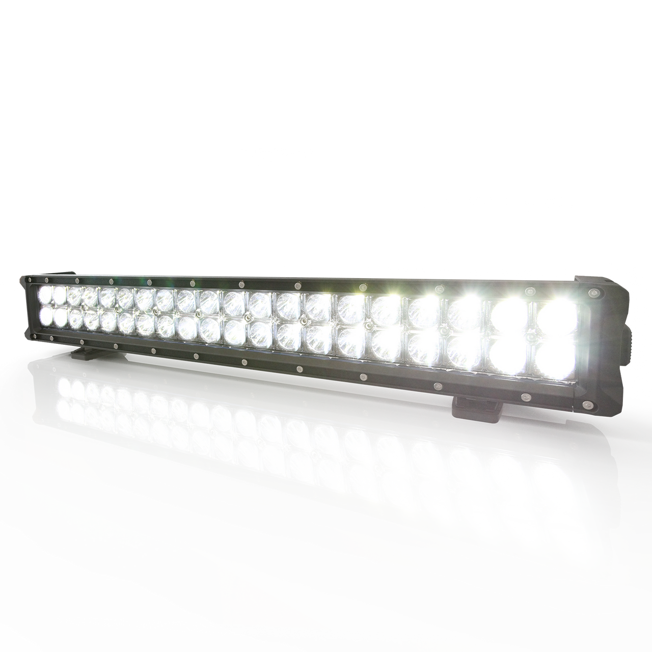 Code 3 CW3200 Series Double Row Utility Lightbars, with polycarbonate lens, Built-in vent to prevent fogging, available in 14" or 25" Lengths, comes with two mounting options