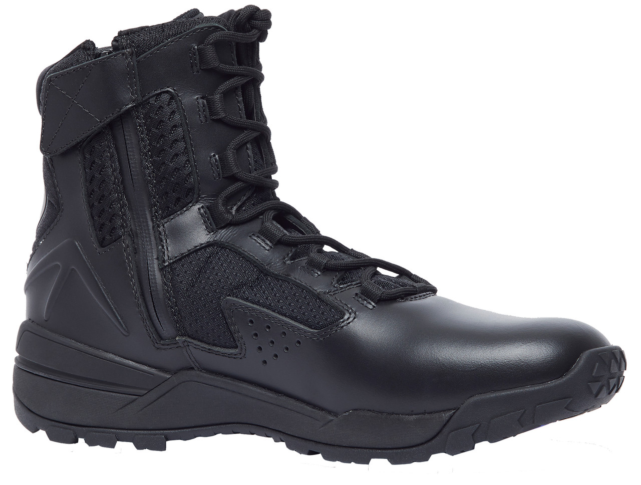 Tactical Research by Belleville TR1040-LSZ 7 inch Ultralight Tactical Uniform/Casual Hot Weather Men's Side Zip Boots, Slip and Oil Resistant, Regular or Wide Width, Black - LIMITED QUANTITIES AVAILABLE