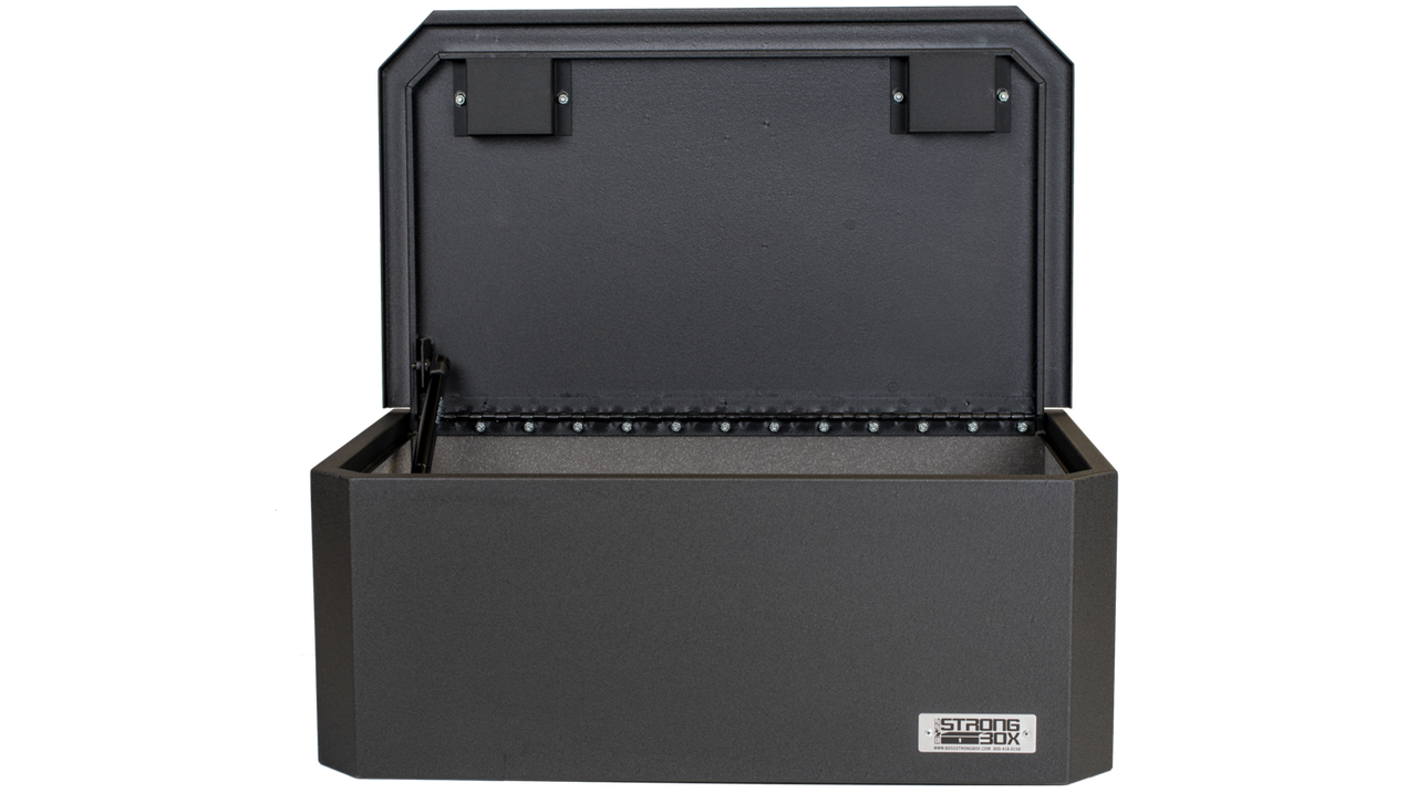 BOSS StrongBox 7417 Universal Vehicle Storage and Organizer Unit Box, Top Loader for gear and equipment, 26.5x16x10, includes foam lining