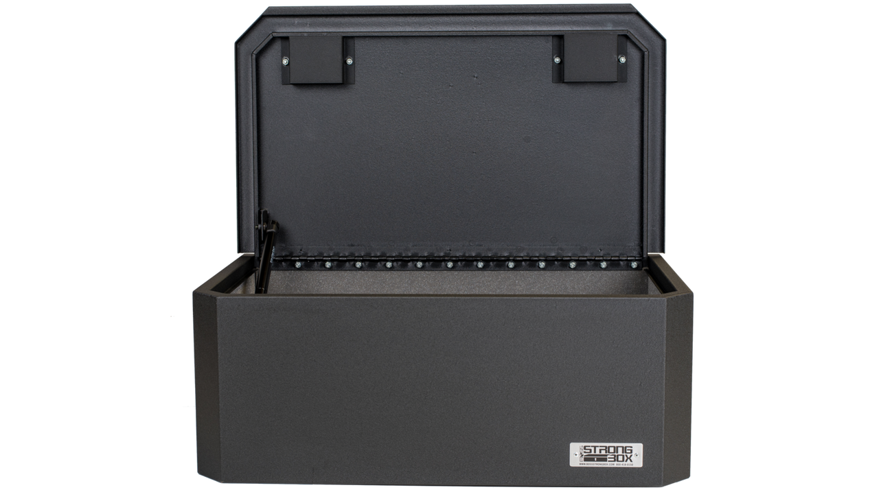 BOSS StrongBox 7417 Universal Vehicle Storage and Organizer Unit Box, Top Loader for gear and equipment, 26.5x16x10, includes foam lining