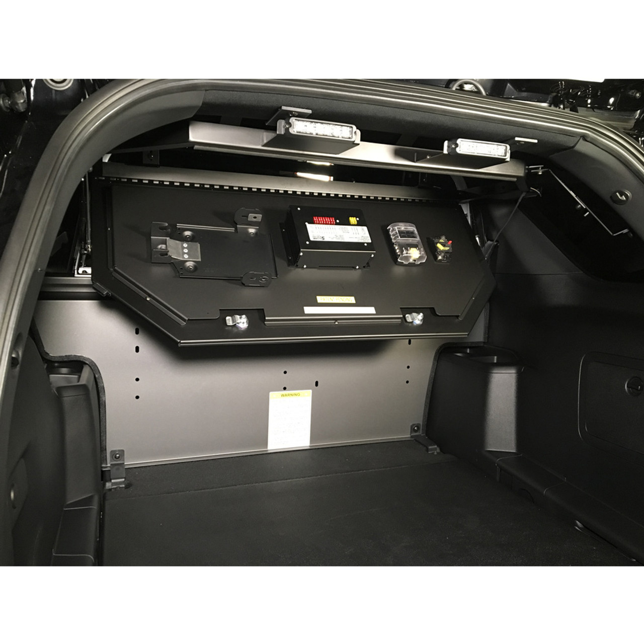 Lund Industries LOFT-EC Electronics Storage and Equipment Compartment, provides secured storage for electronic component installation, includes removable equipment mounting tray