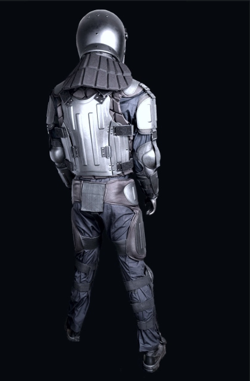 Full Tactical Police Body Protective Anti Riot Armor Suit Emergency Survival 