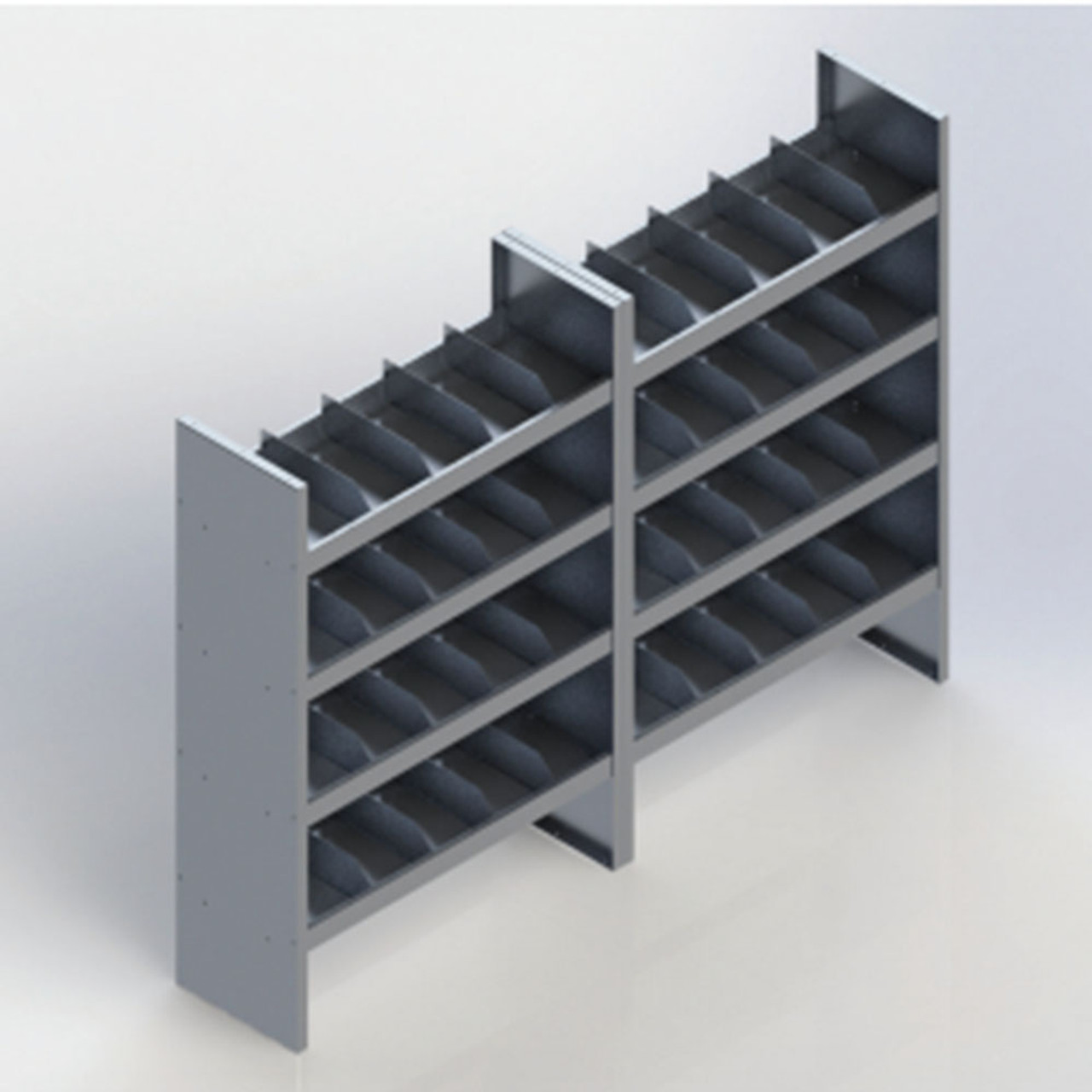 EZ-STAK 1151640 Mobile Workspace Systems for Vans & Trailers, includes two shelving units