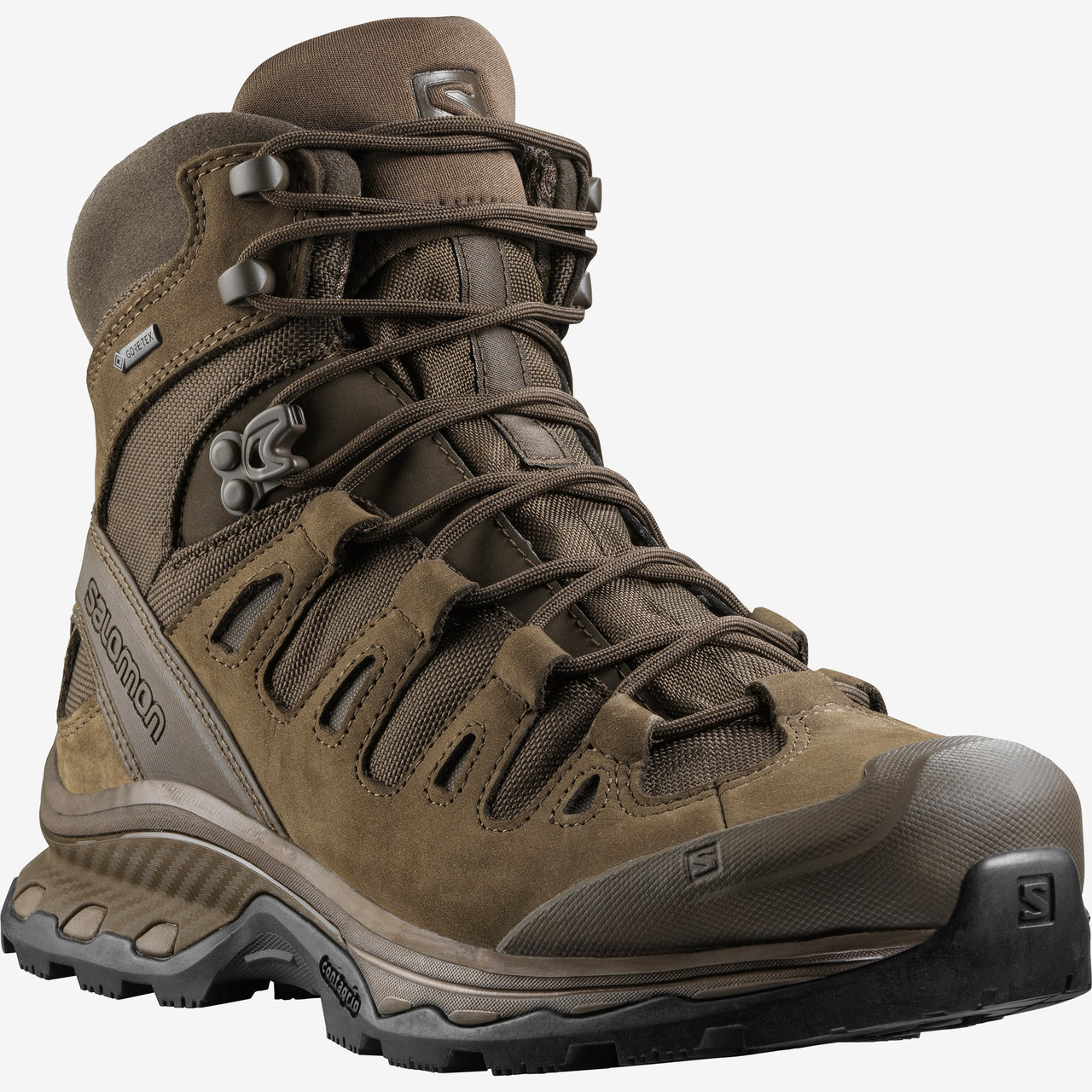 Salomon L40723200 Quest 4D GTX Forces 2 6 inch Boots, or Casual, Waterproof, available in Ranger Green, Slate Black, Black - Dana Safety