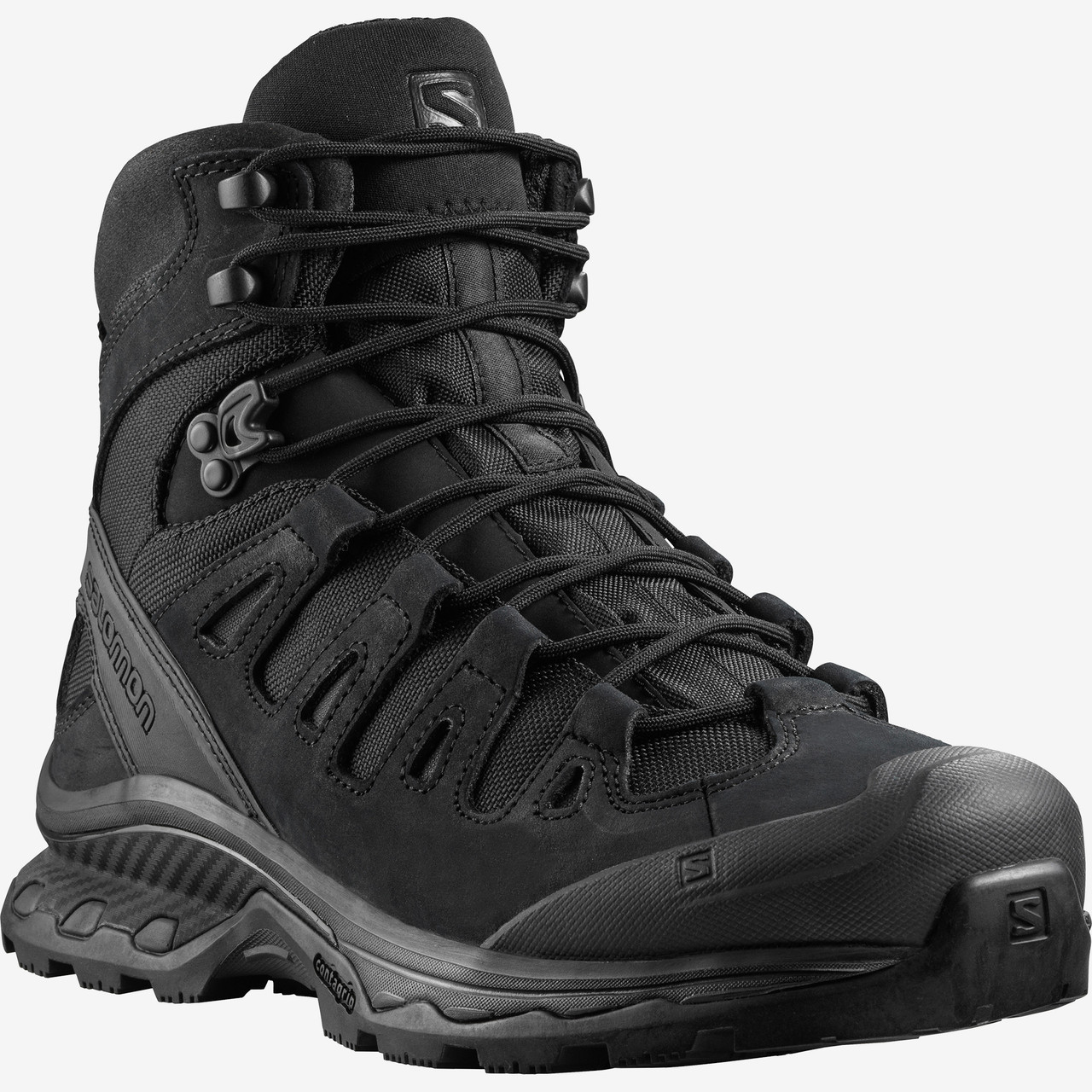 Salomon L40682500 Quest 4D Forces 2 EN Unisex 6 inch Boots, Uniform or Casual, Oil Slip Resistant, available in Black and Ranger Green - Dana Supply