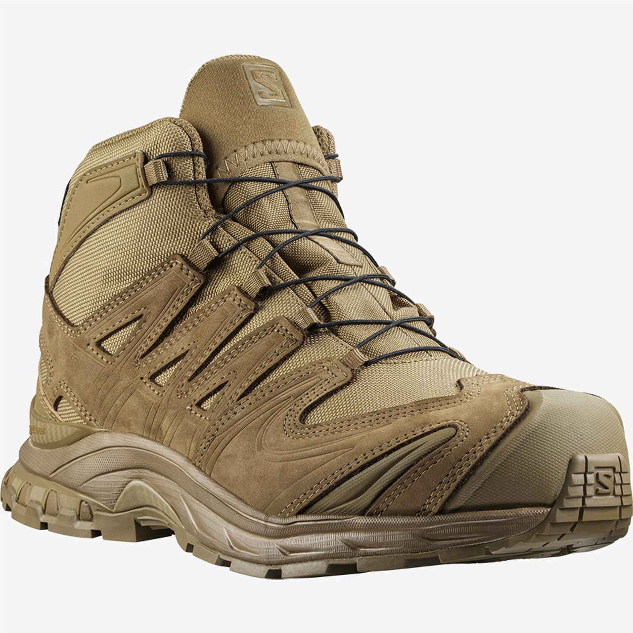 Salomon L40977900 XA Forces MID GTX Unisex 5 inch Boots, Lightweight, Uniform or Casual, Waterproof, Coyote Brown