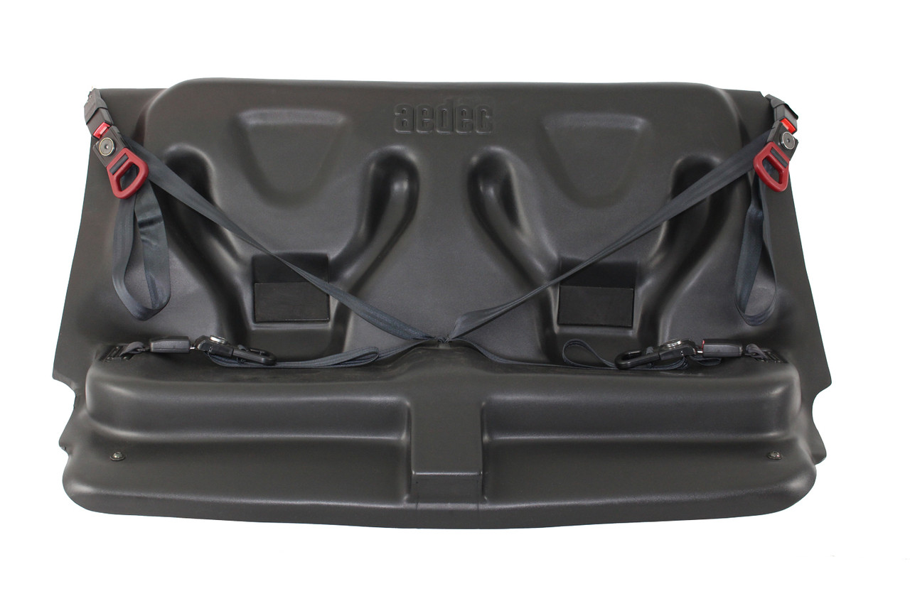GO RHINO Dodge Charger (2015-2021) Molded Rear Prisoner Restraint Seat, Center Belt System, TPO Construction, Texture Scratch Resistant Finish