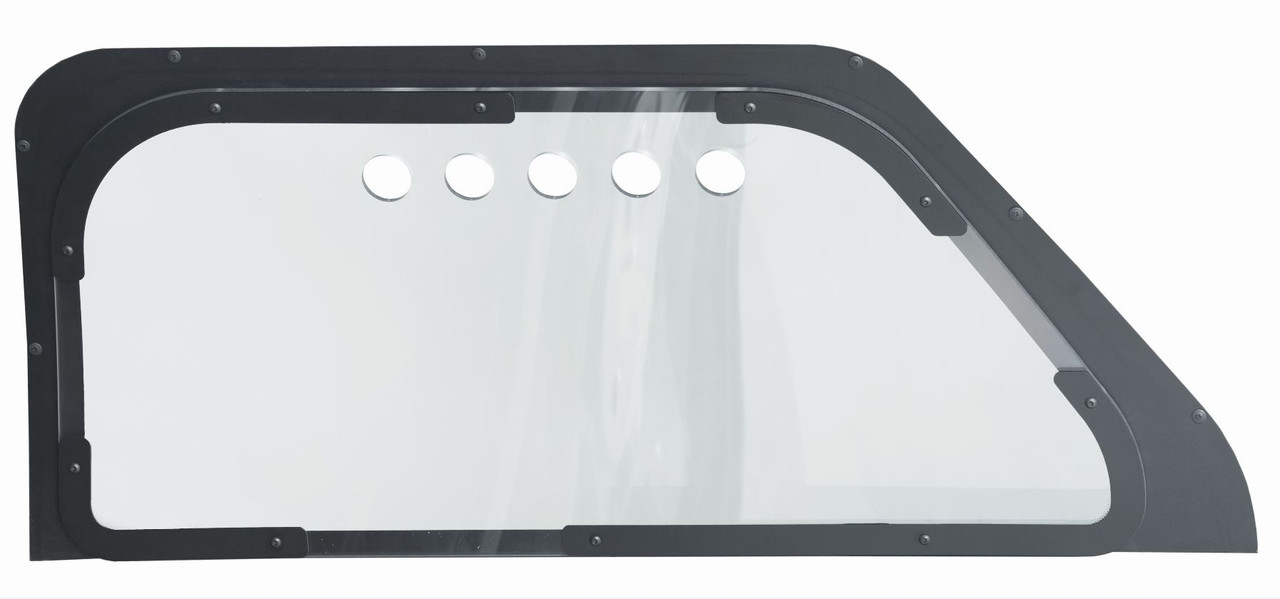 GO RHINO Dodge Durango (2019-2020) Prisoner Window Guards, Vertical Steel Bars or Polycarbonate with Reinforced Steel Frame, Texture Scratch Resistant Finish