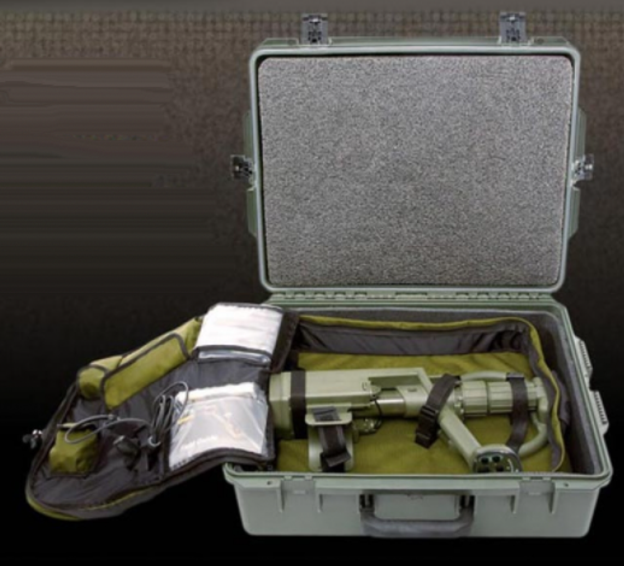 Garrett RECON-PRO AML-1000 (All Metals Locator), Mine / ERW Detector, Waterproof, 1220000, 20cm open coil search head, tactical headset, charging set, batteries (2 sets), back pack, hard case, test piece, field guide, operational manual, DVD