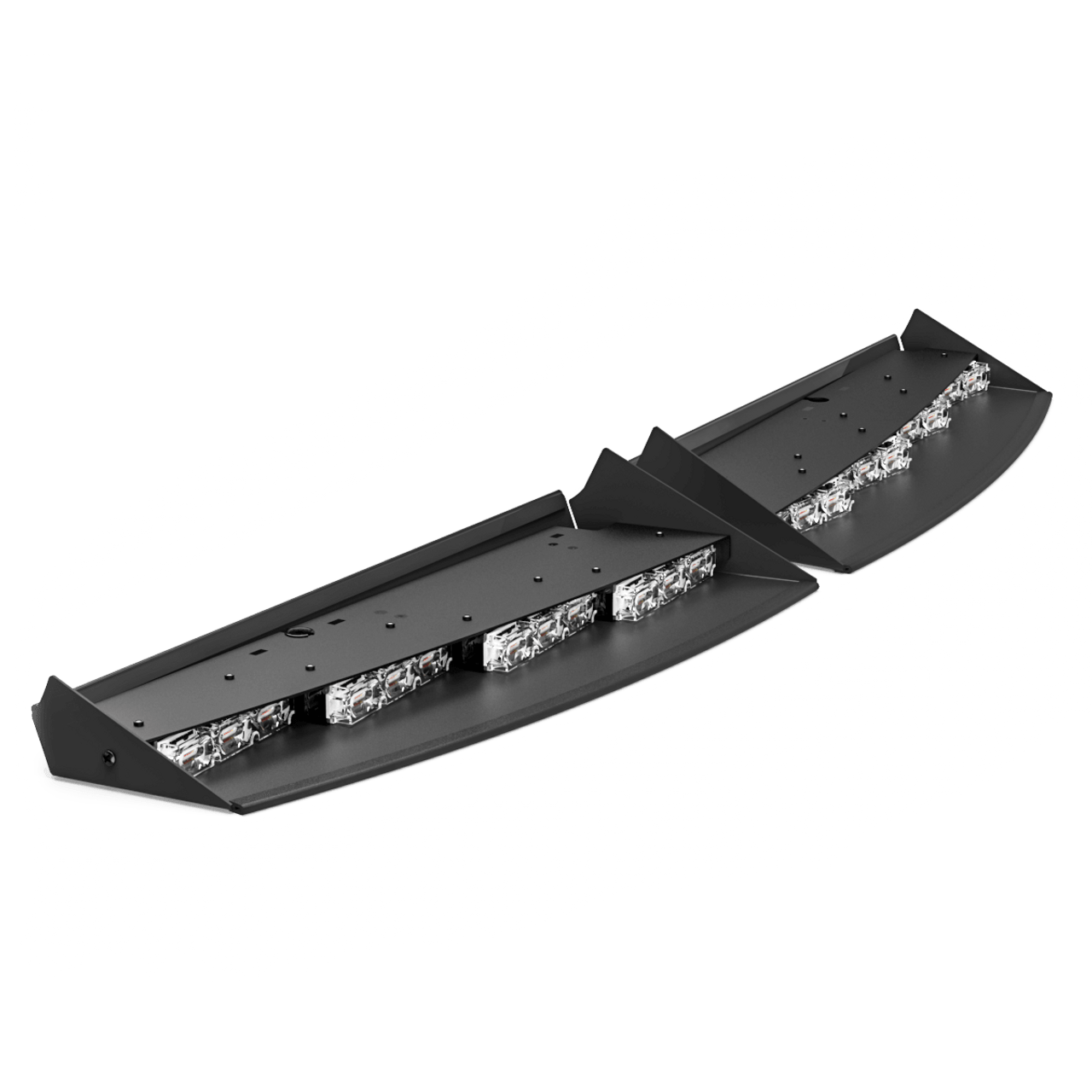 Feniex Q-1509-SIL-08-14 Quad, Chevy Silverado 2500-3500, GMC Sierra 2500-3500, 2008-2014 Interior Light Bar, Front Facing, Four LED Colors Each Side (Red, Blue, White and Amber)