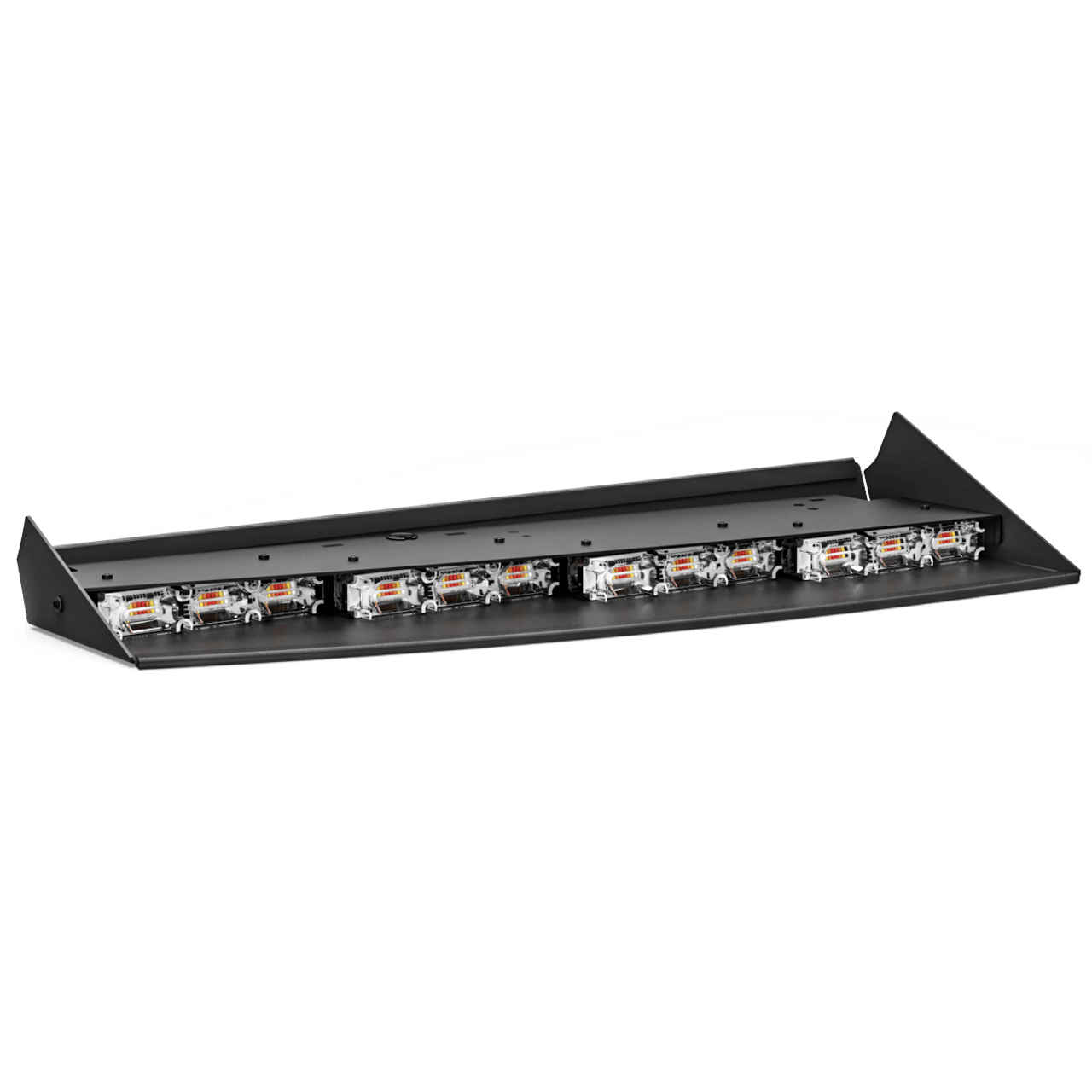 Feniex Q-1509-SIL-08-14 Quad, Chevy Silverado 2500-3500, GMC Sierra 2500-3500, 2008-2014 Interior Light Bar, Front Facing, Four LED Colors Each Side (Red, Blue, White and Amber)