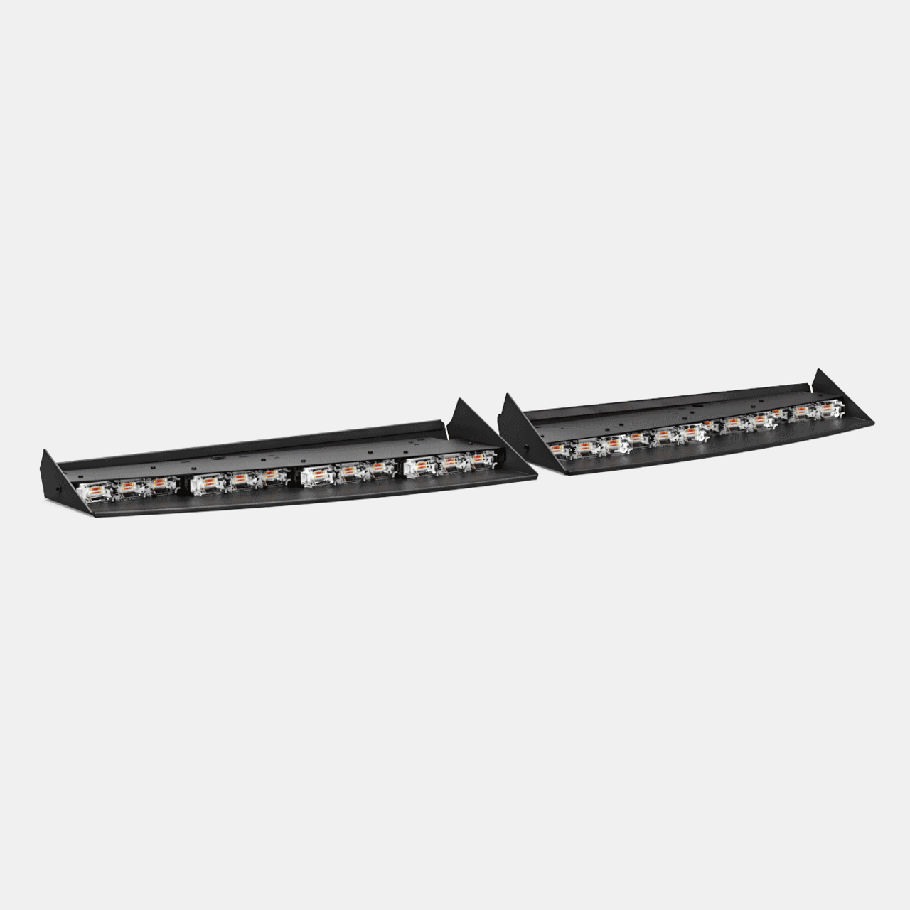 Feniex Q-1521-TAH-21-22 Quad, Chevy Tahoe, Suburban, GMC Yukon,  2021-2022 Interior Light Bar, Front Facing, Four LED Colors Each Side (Red, Blue, White and Amber)