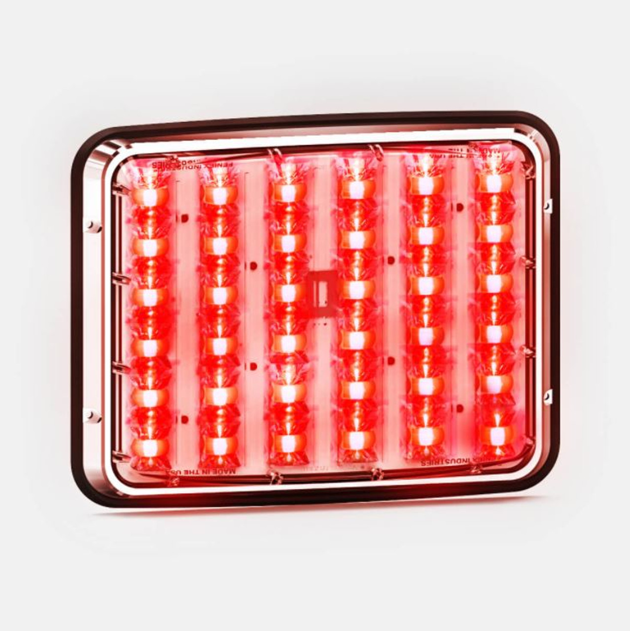 Feniex Wide-LUX, LED, 9x7 Series, Lighthead,  available in Red, Blue, Amber, and White with Clear Lens