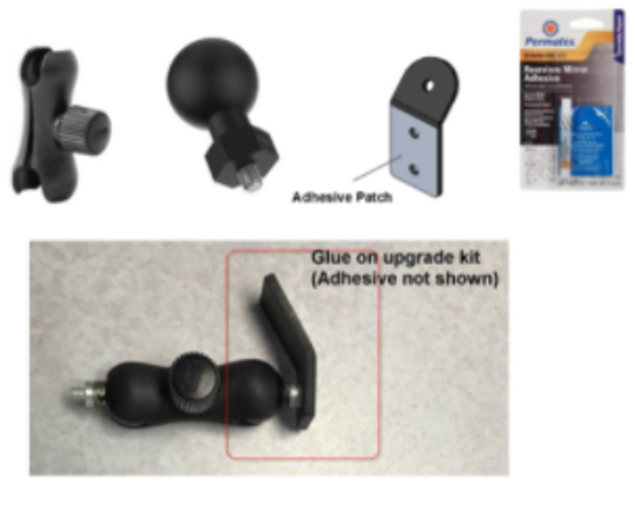 Optional Glue on Window Antenna Mount (Brackets-WMNT)