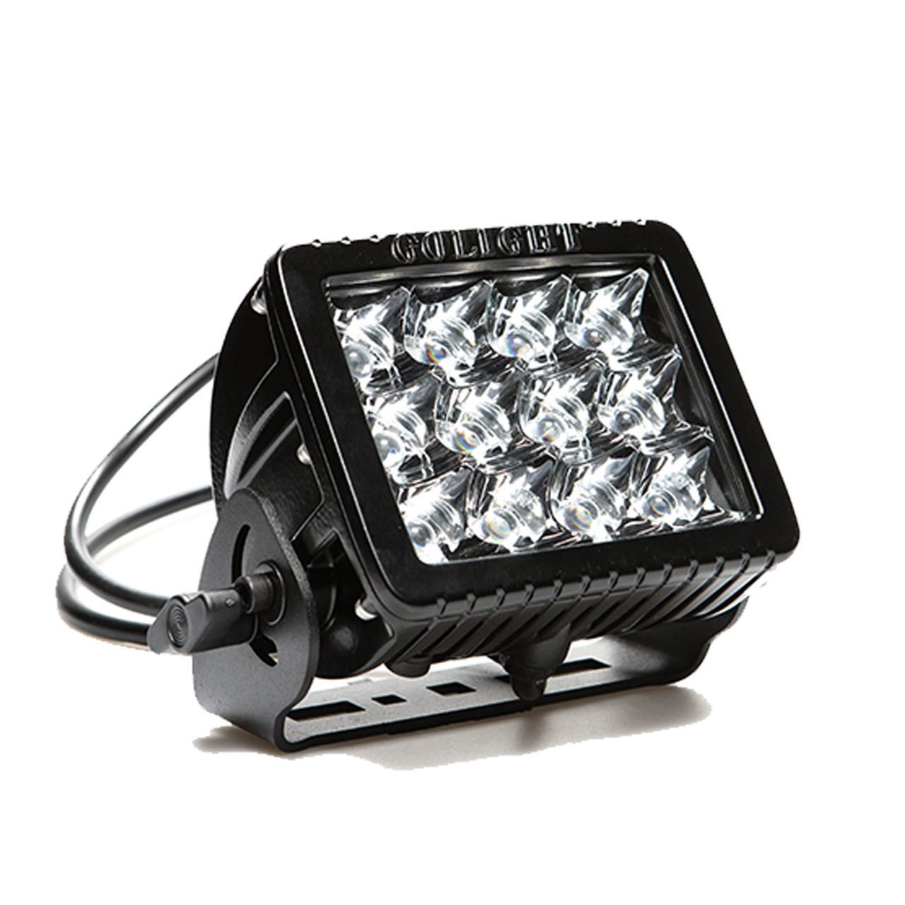 Golight 4411 GXL Permanent Mount LED Spotlight includes Mounting Hardware and Rockguard Lens Cover Black