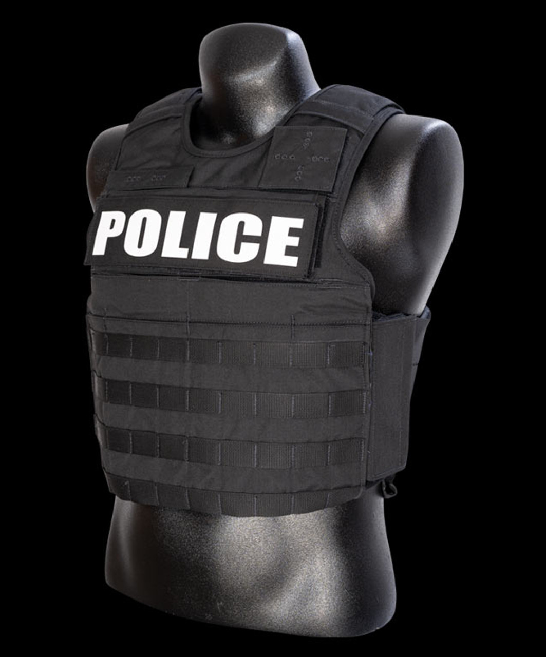 Police Patch White on Black by Ace Link Armor