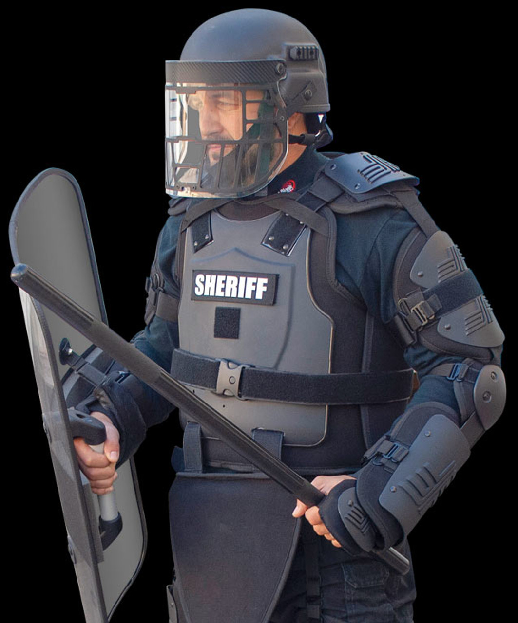 Point Blank Advanced Crowd Riot Control Suit for Police and Security Personnel Includes Adjustable Panels One Size Fits Most Baton and Helmet Sold Separately