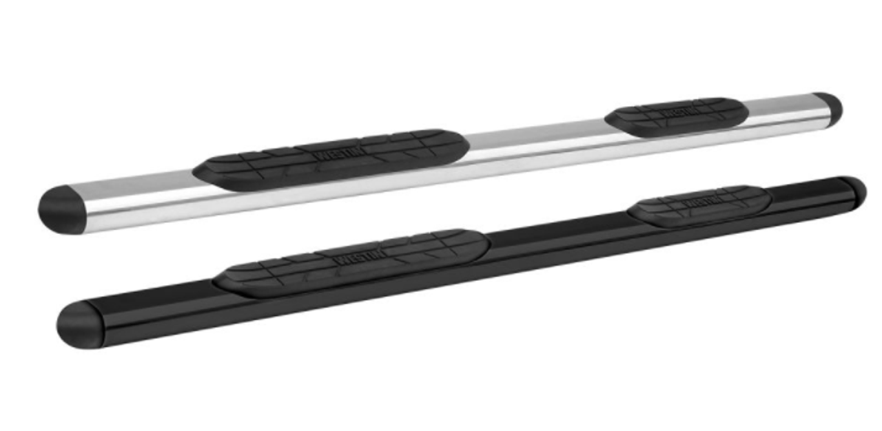 E-Series 3 Round Nerf Bars Dual Step Pad Black | #23-2755 | Westin  Automotive Products - 外装、エアロ