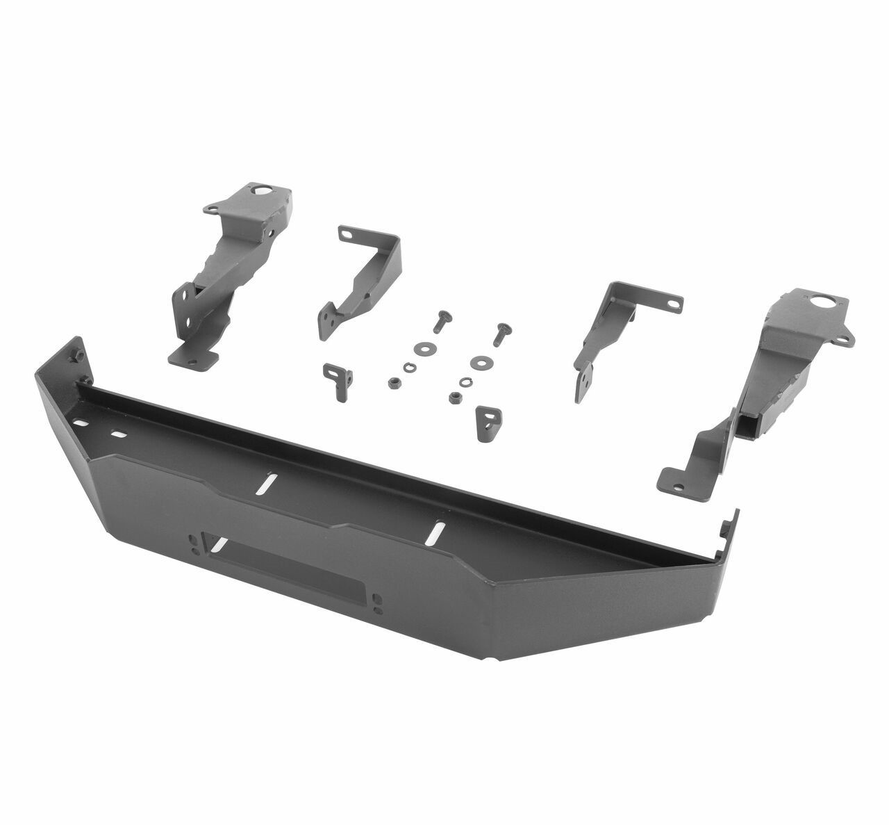 Go Rhino 31301T RAM 1500, 2019-2021 3100 Series StepGuard Winch Tray Kit, Black Textured Mild Steel, Requires 3130T or 3130MT, No drilling required Installation Kit Included