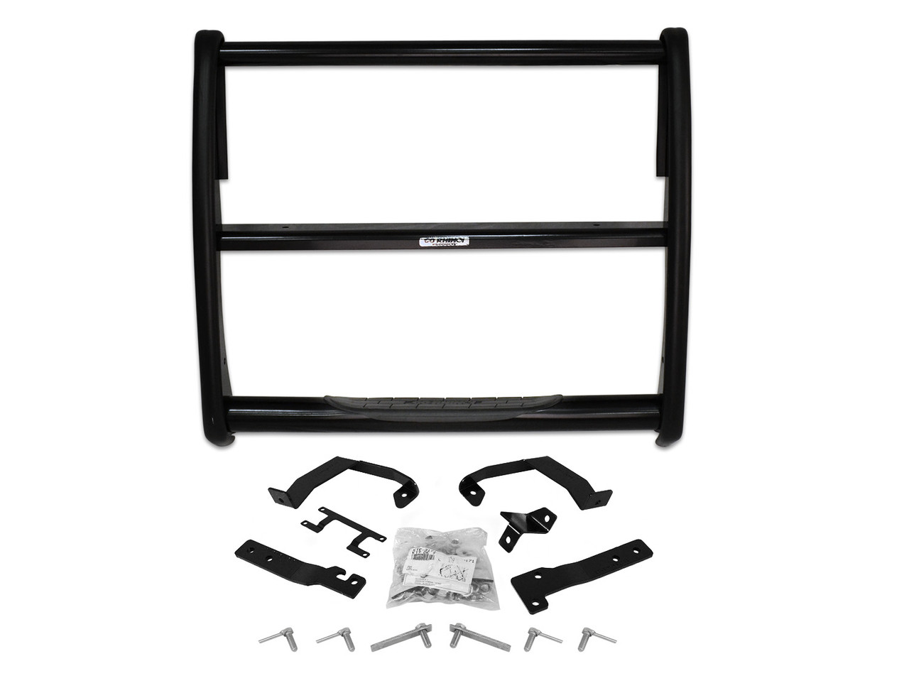 Go Rhino 3174B Chevrolet Silverado 1500 LD (Classic) 2014-2019 3000 Series StepGuard - Center Grille Guard Only, Black Mild Steel Installation Kit Included